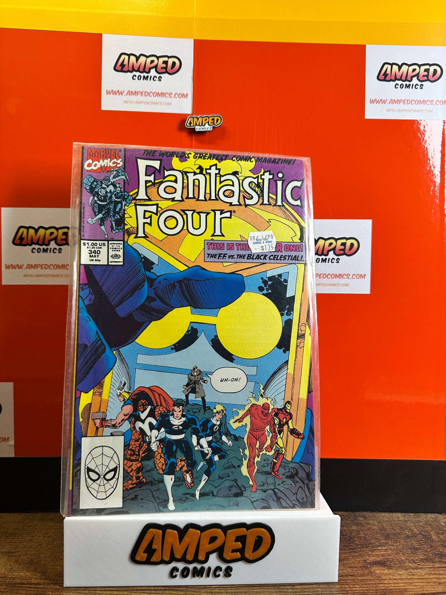 Fantastic Four 340 Marvel Comics May 1990 Black Celestial