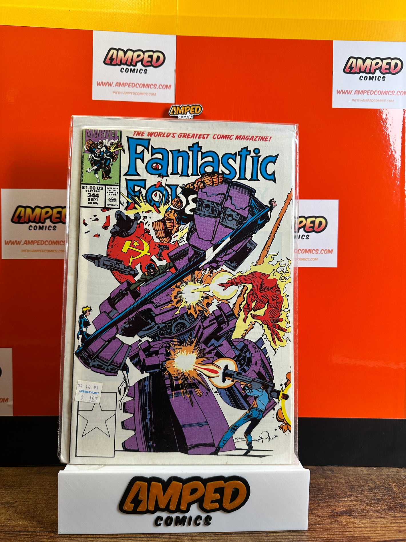 Fantastic Four 344 Marvel Comics September 1990