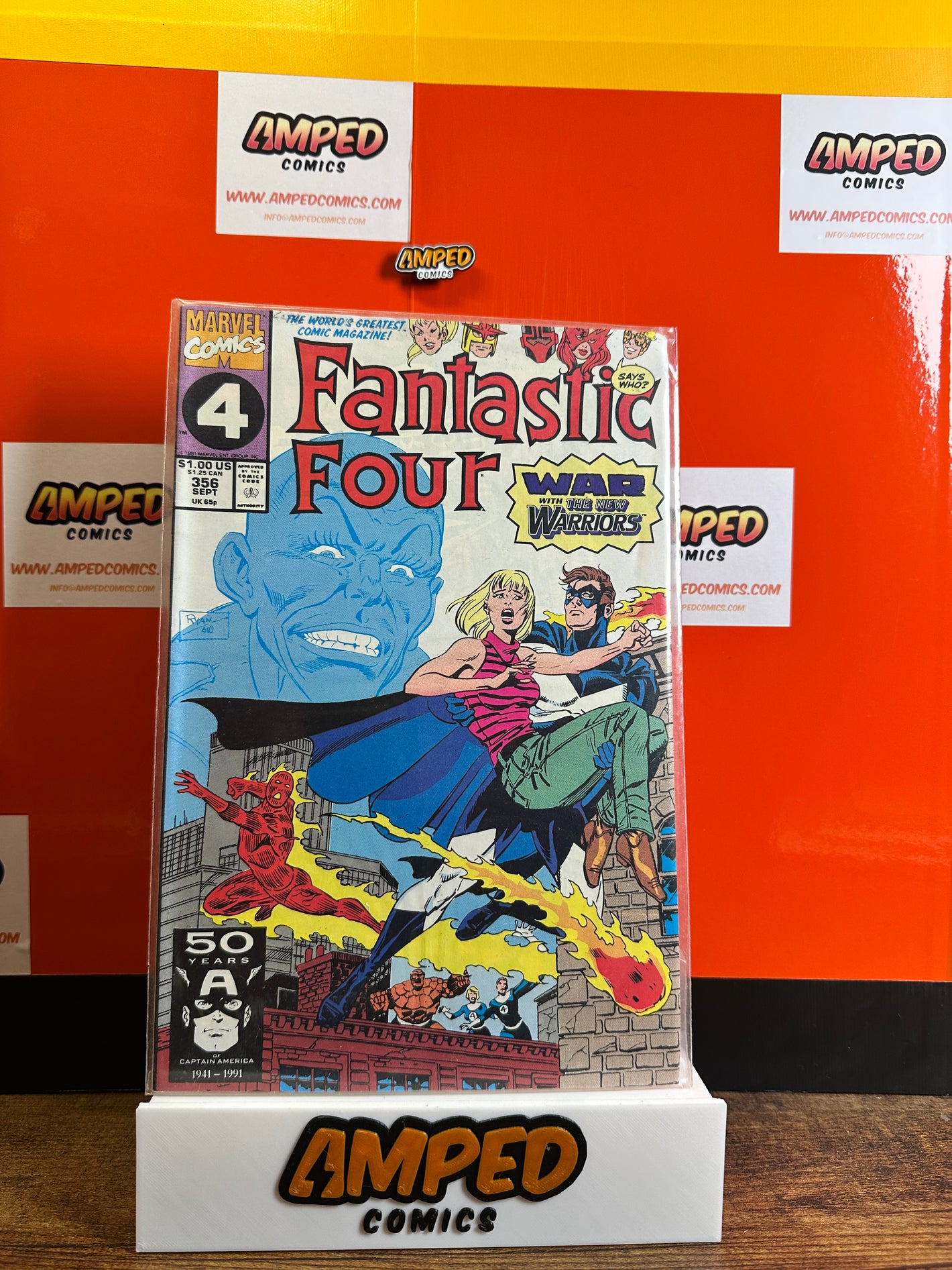 Fantastic Four 356 Marvel Comics Sept 1991 War with the Warriors