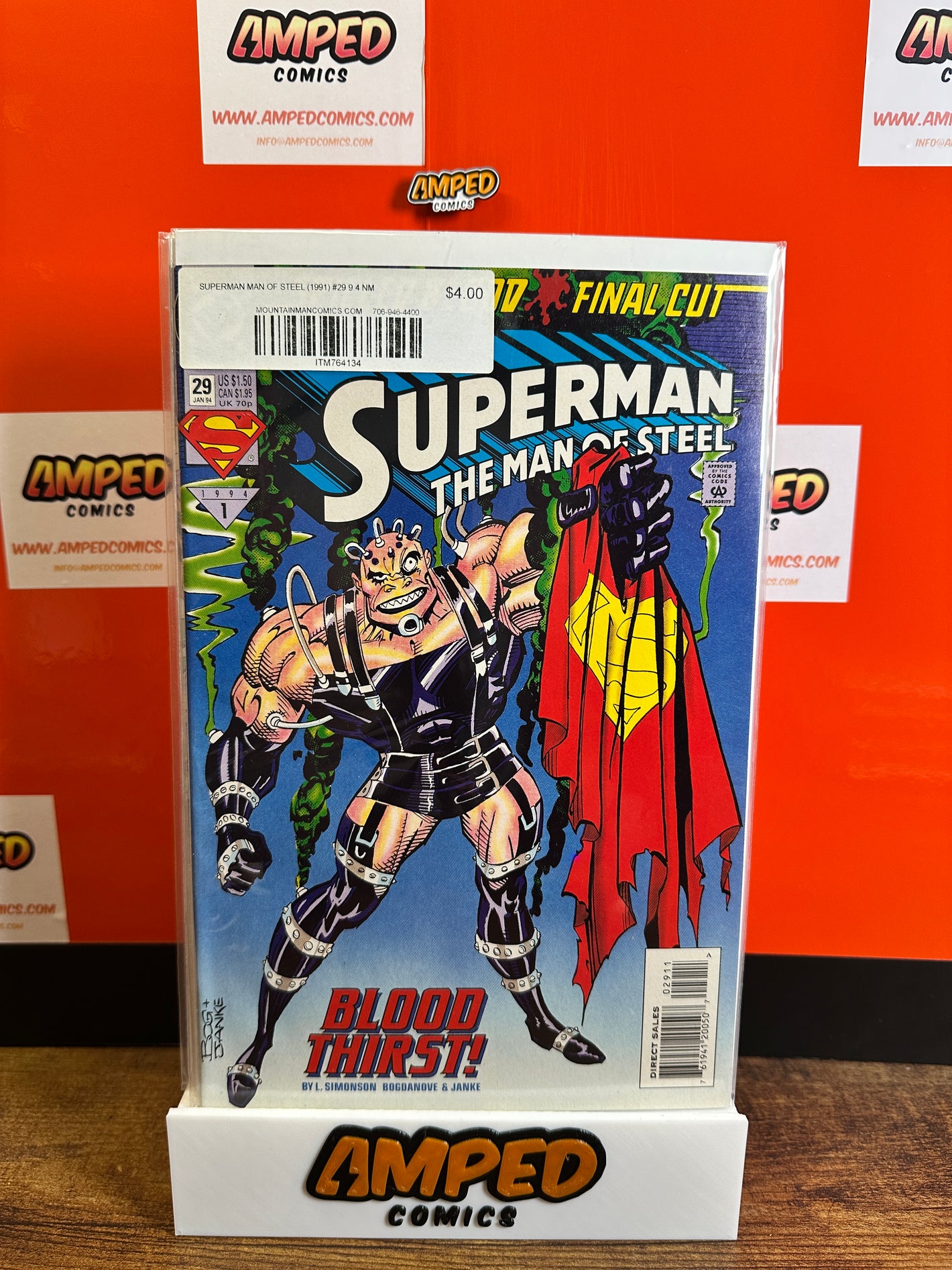 Superman The Man of Steel 29 (1994) DC Comics Bloodthirst Storyline