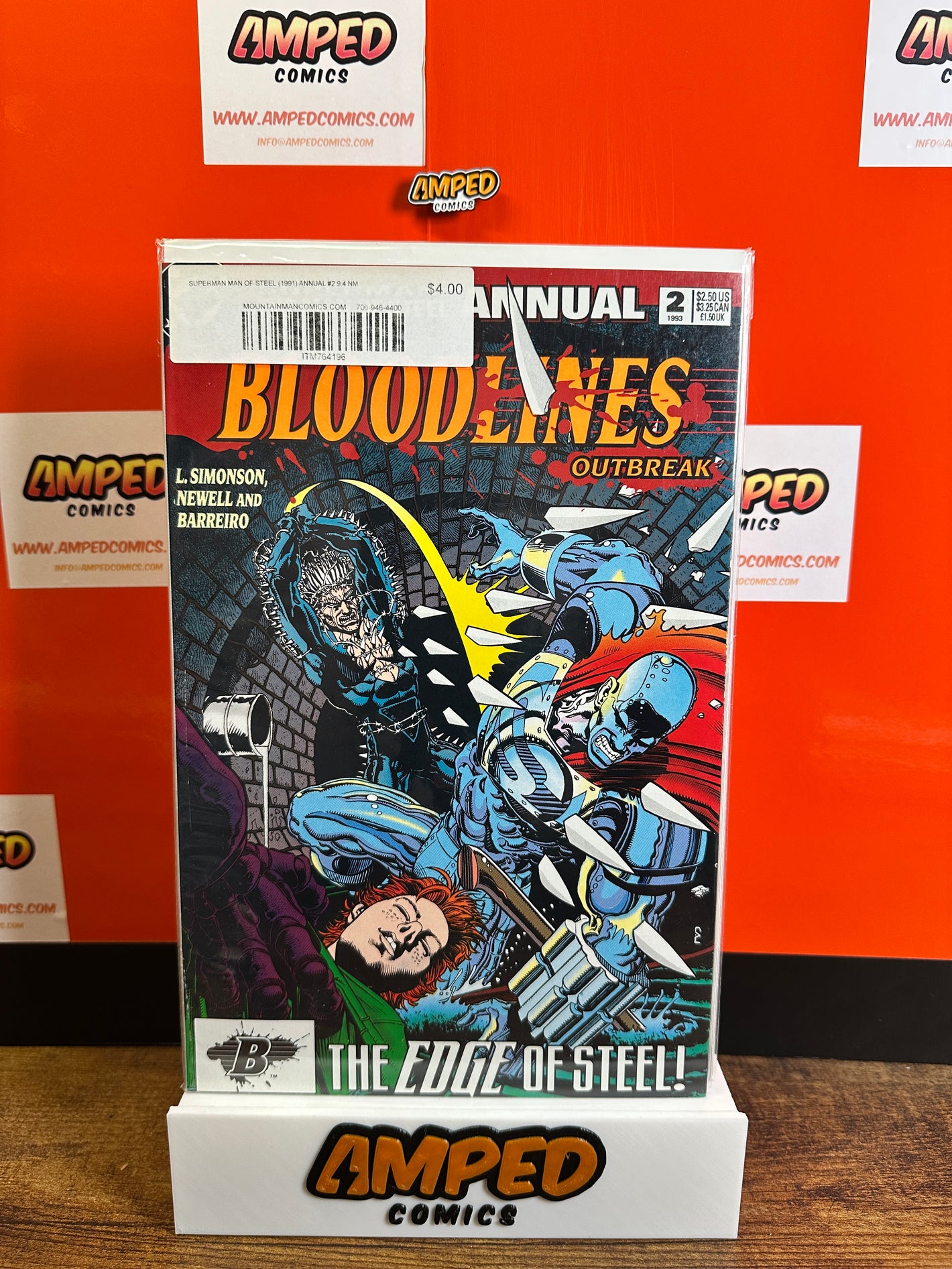 Superman Man of Steel Annual 2 (1993) Bloodlines Outbreak DC Comics