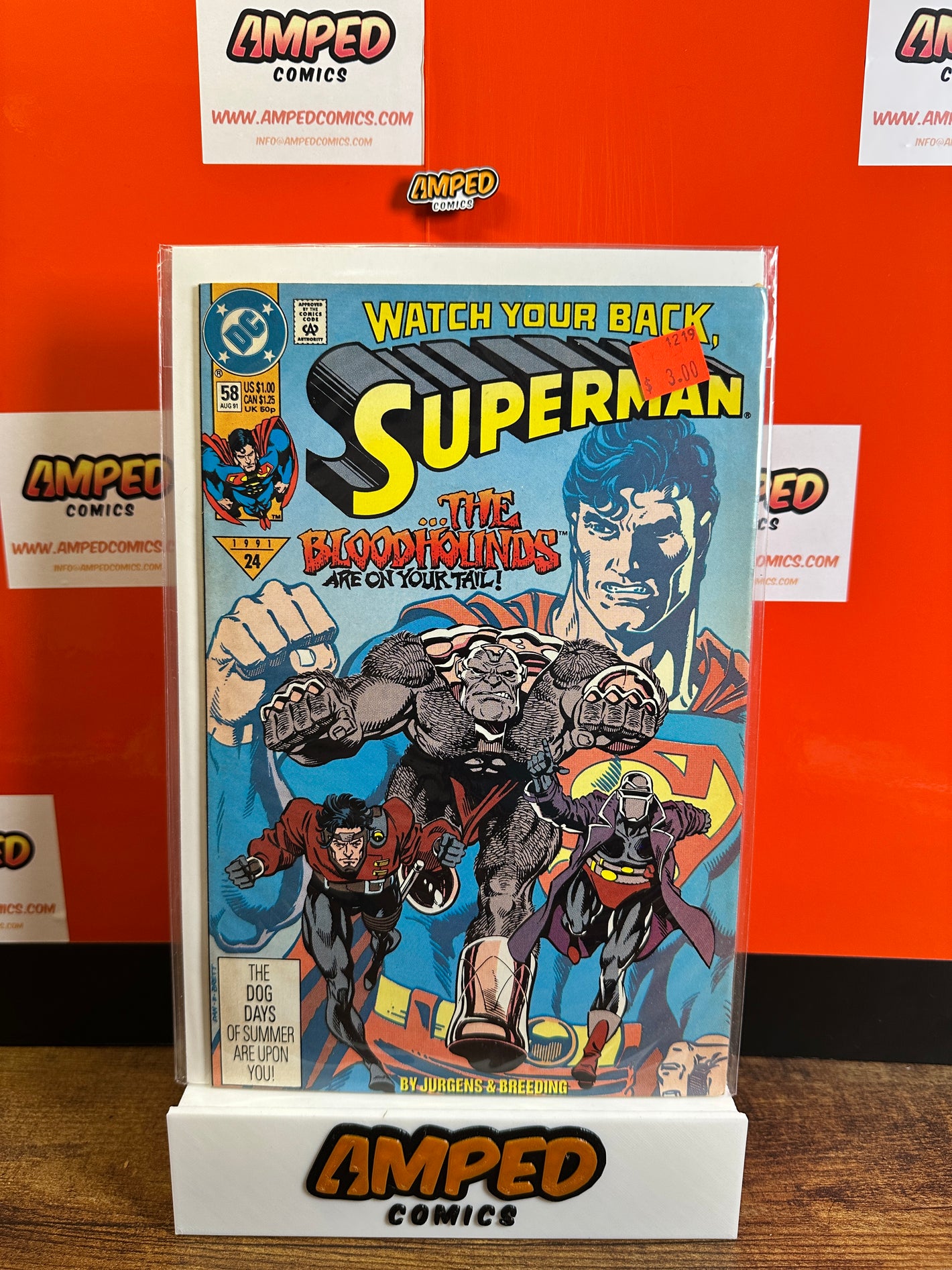 Superman 24 (1991) DC Comics - The Bloodhounds Are on Your Tail