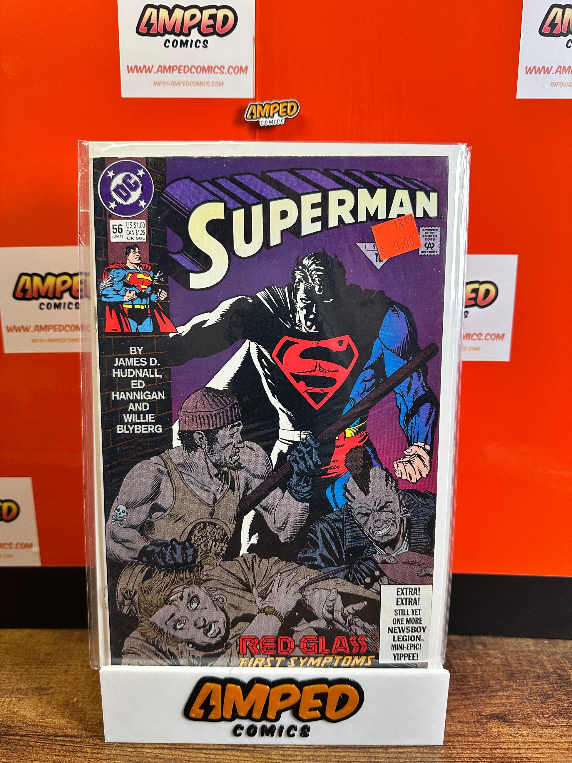 Superman 56 DC Comics 1991 Red Glass Part 1