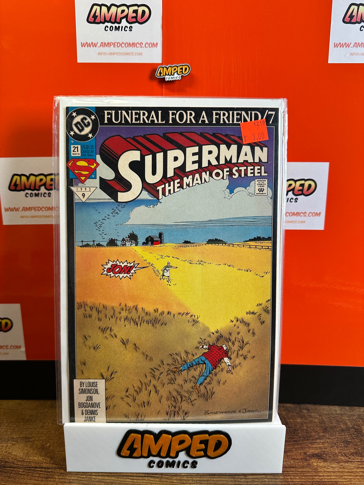 Superman The Man of Steel 21 (1993) DC Comics Funeral for a Friend