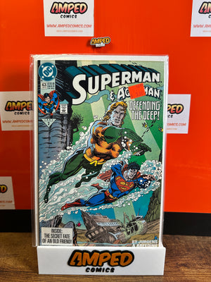 Superman 63 DC Comics 1992 Aquaman Defending the Deep