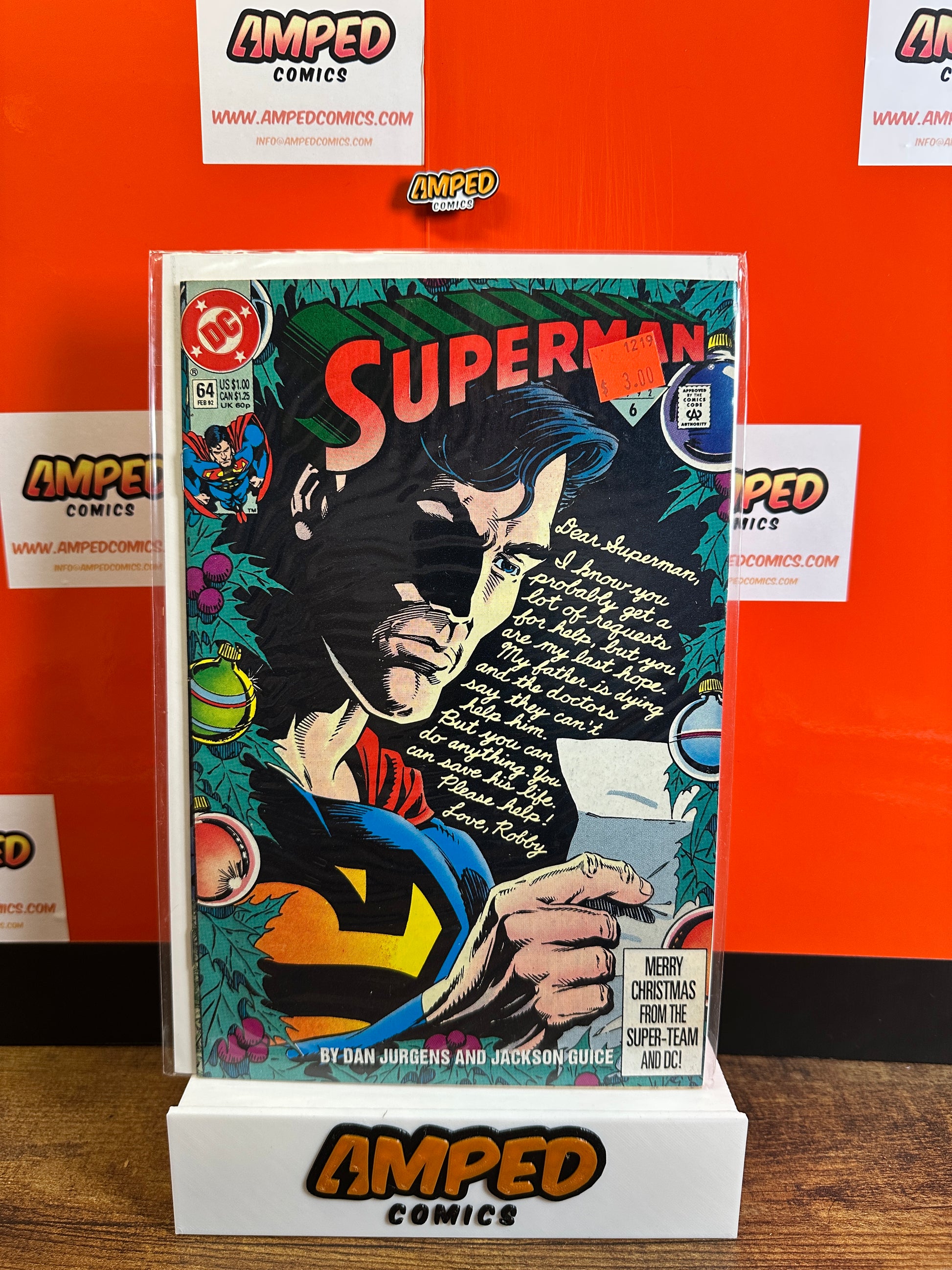 Superman 64 DC Comics 1992 by Dan Jurgens Jackson Guice