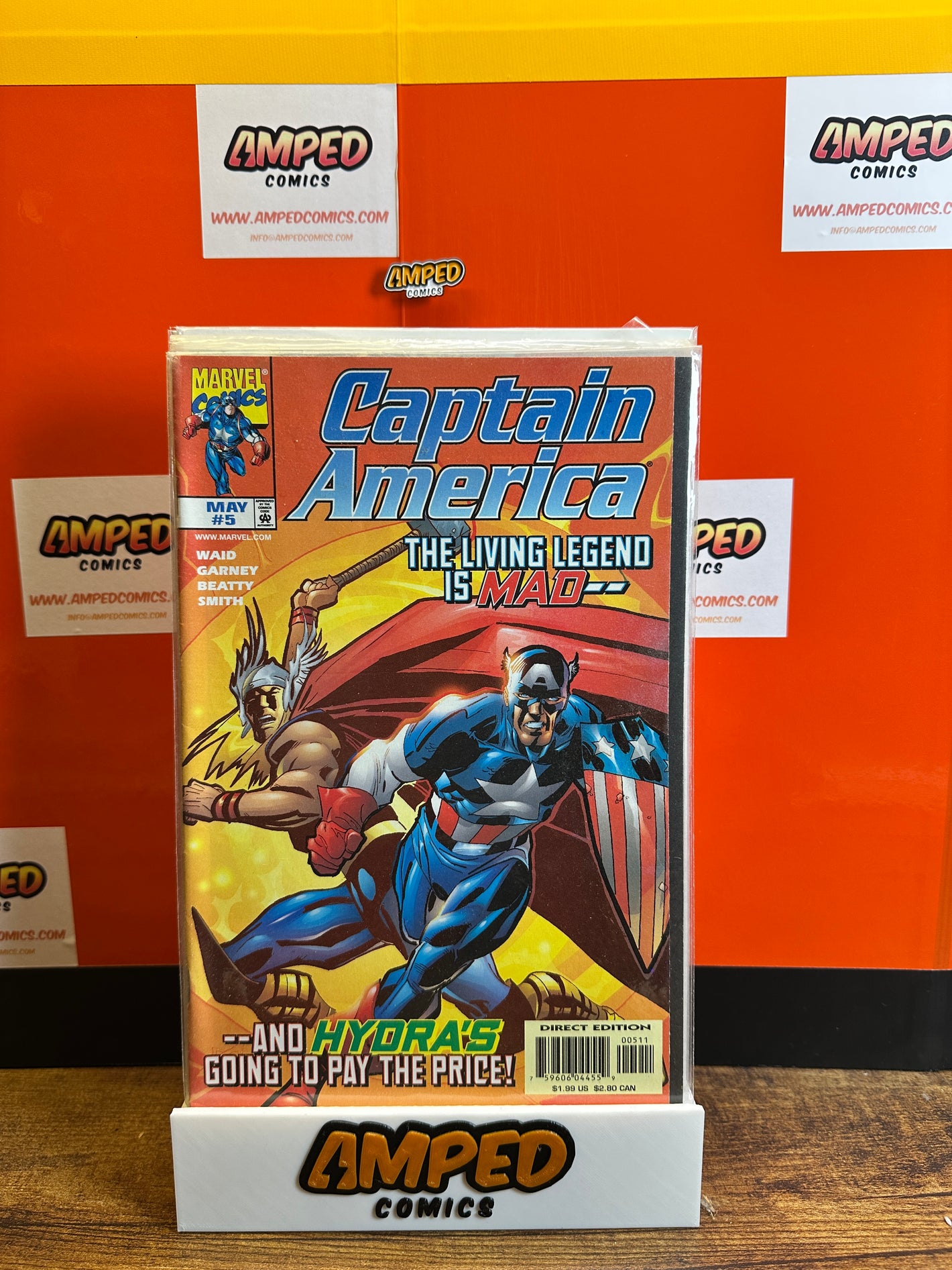 Captain America 5 Marvel Comics May 1998 Waid Garney Hydra