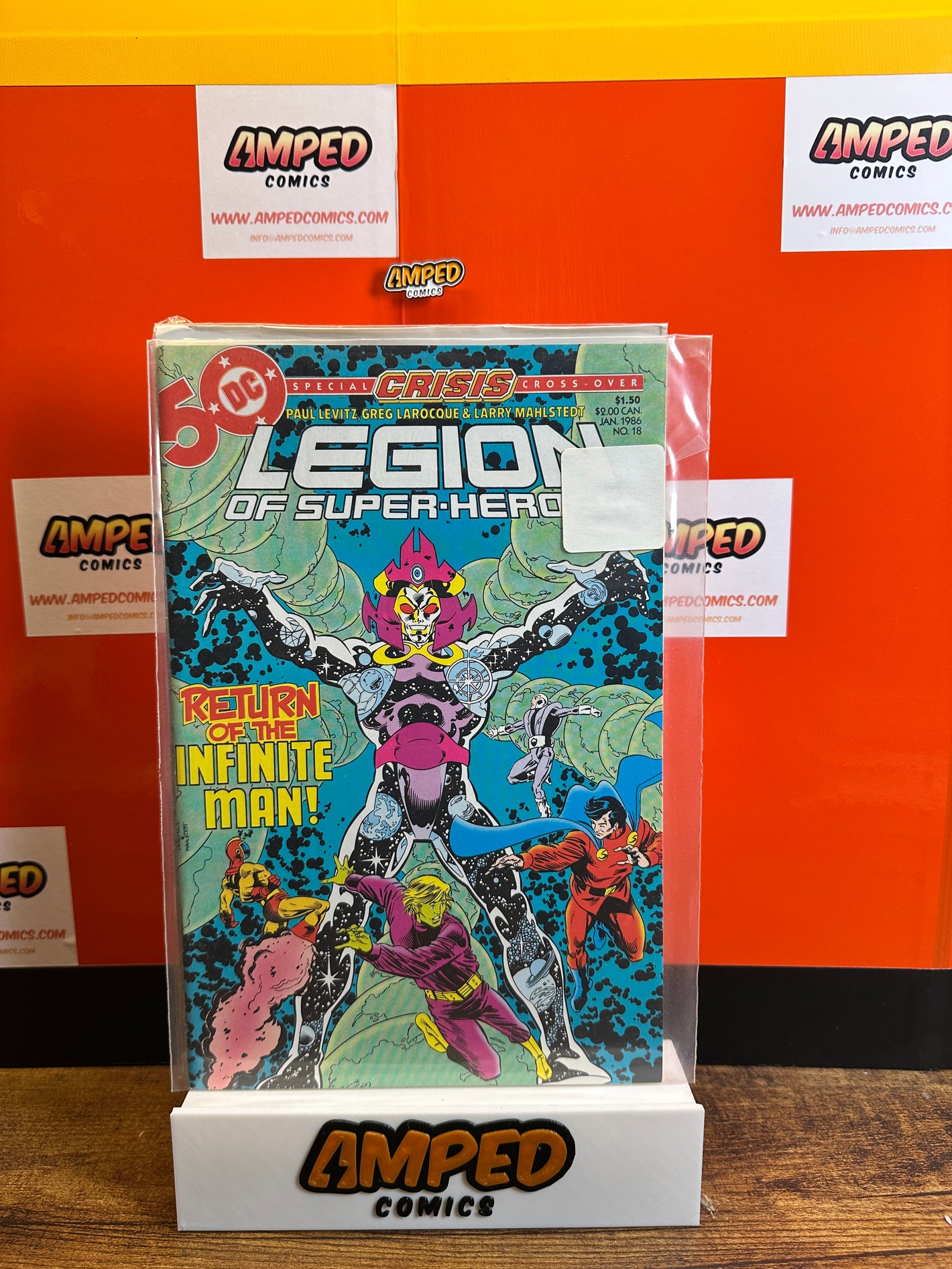 Legion of Super-Heroes 18 DC Comics Jan 1986 Crisis Crossover