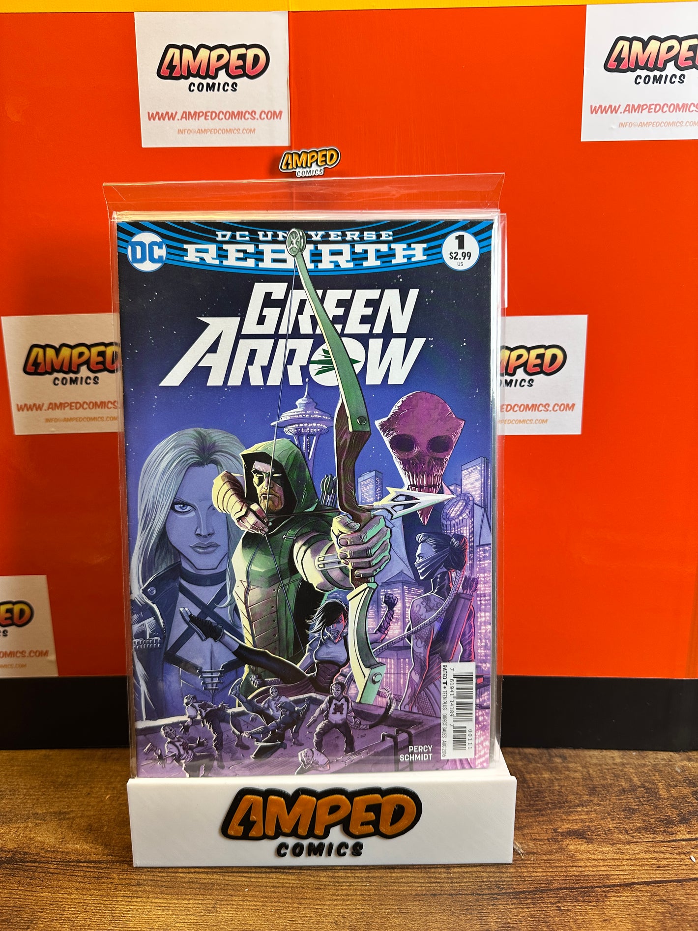 Green Arrow 1 DC Universe Rebirth (2016) by Percy Schmidt