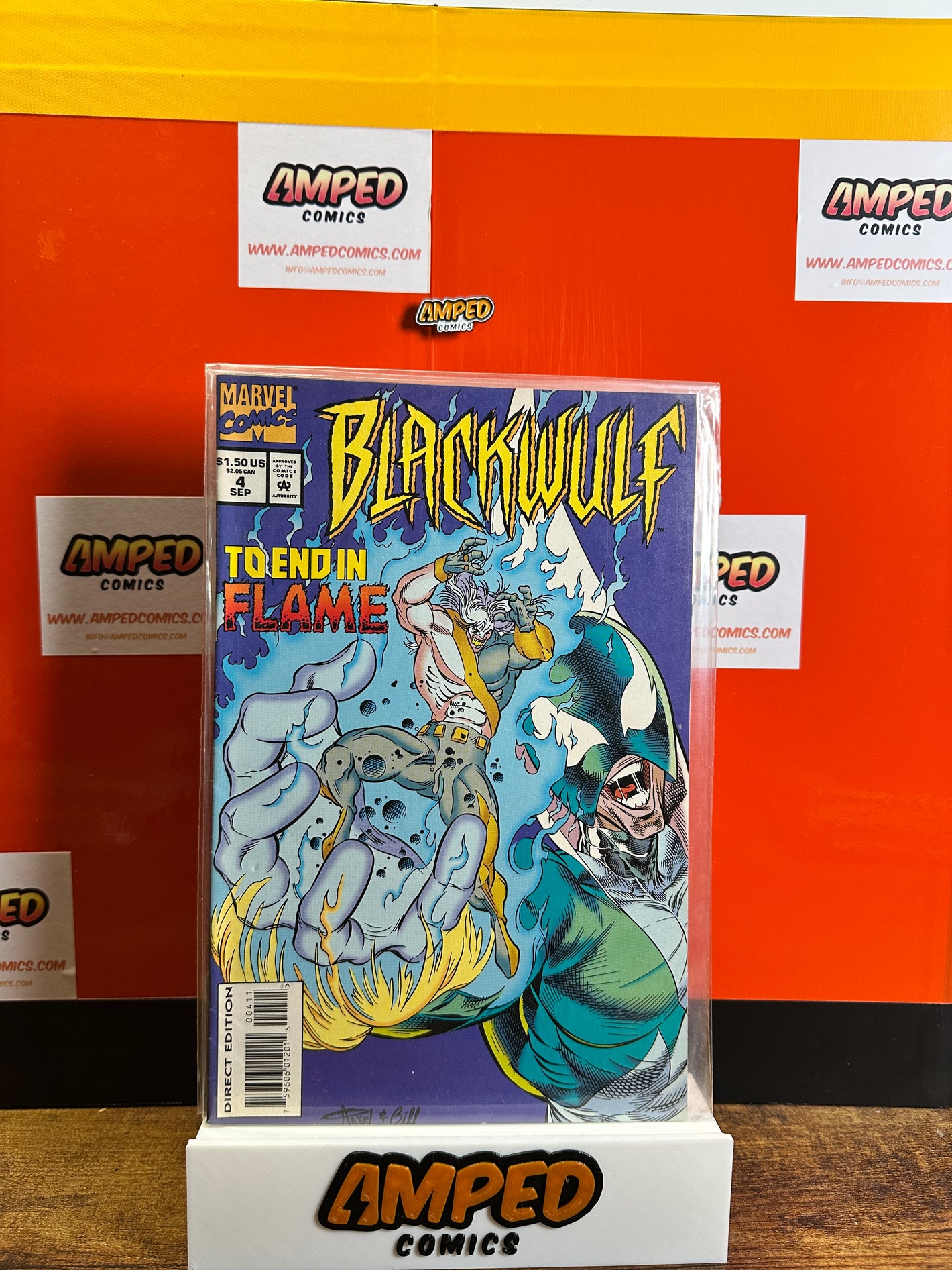 Blackwulf 4 Marvel Comics Sep 1994 To End in Flame