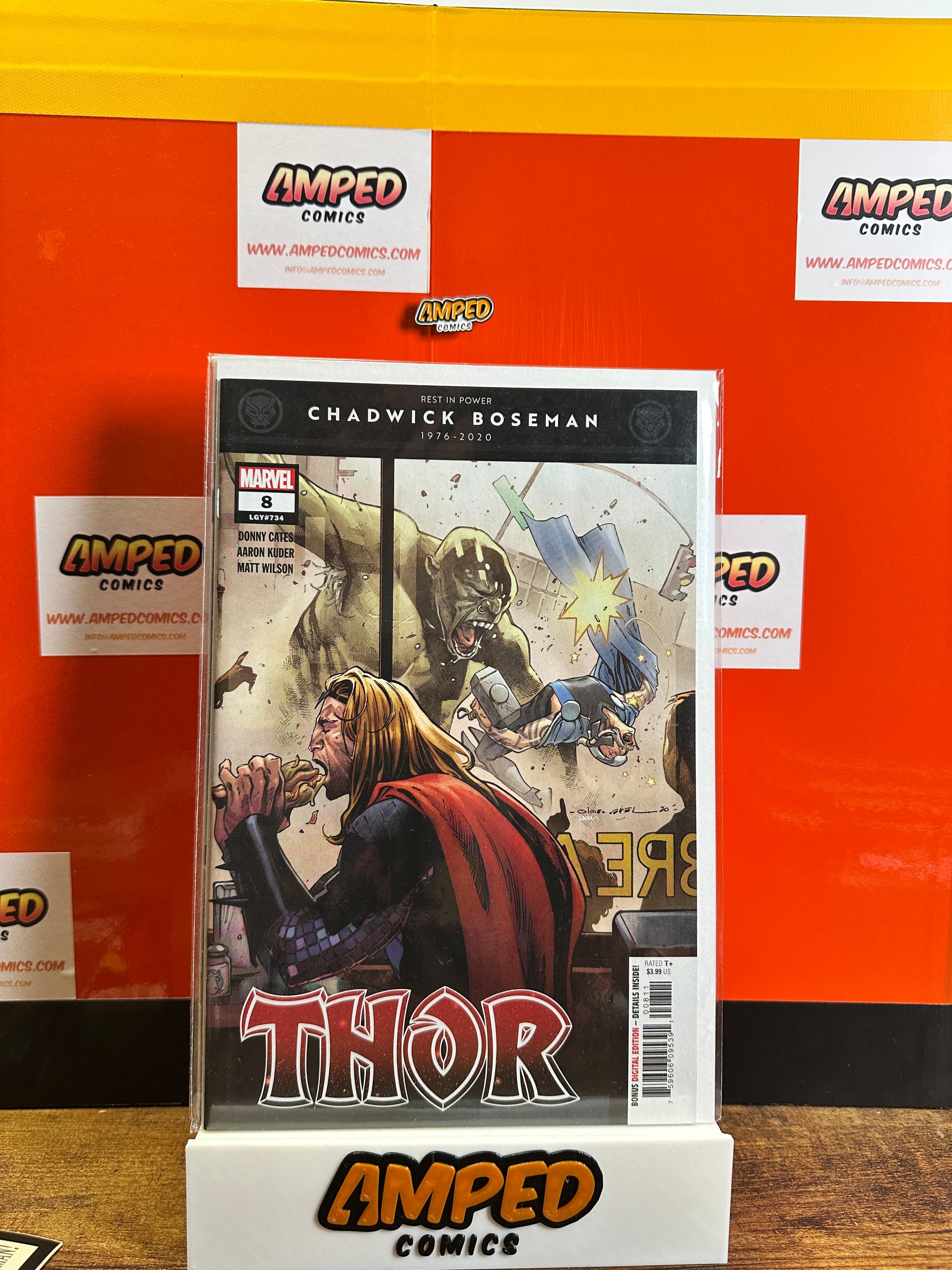 Thor 8 Marvel Comics 2020 Chadwick Boseman Tribute Cover