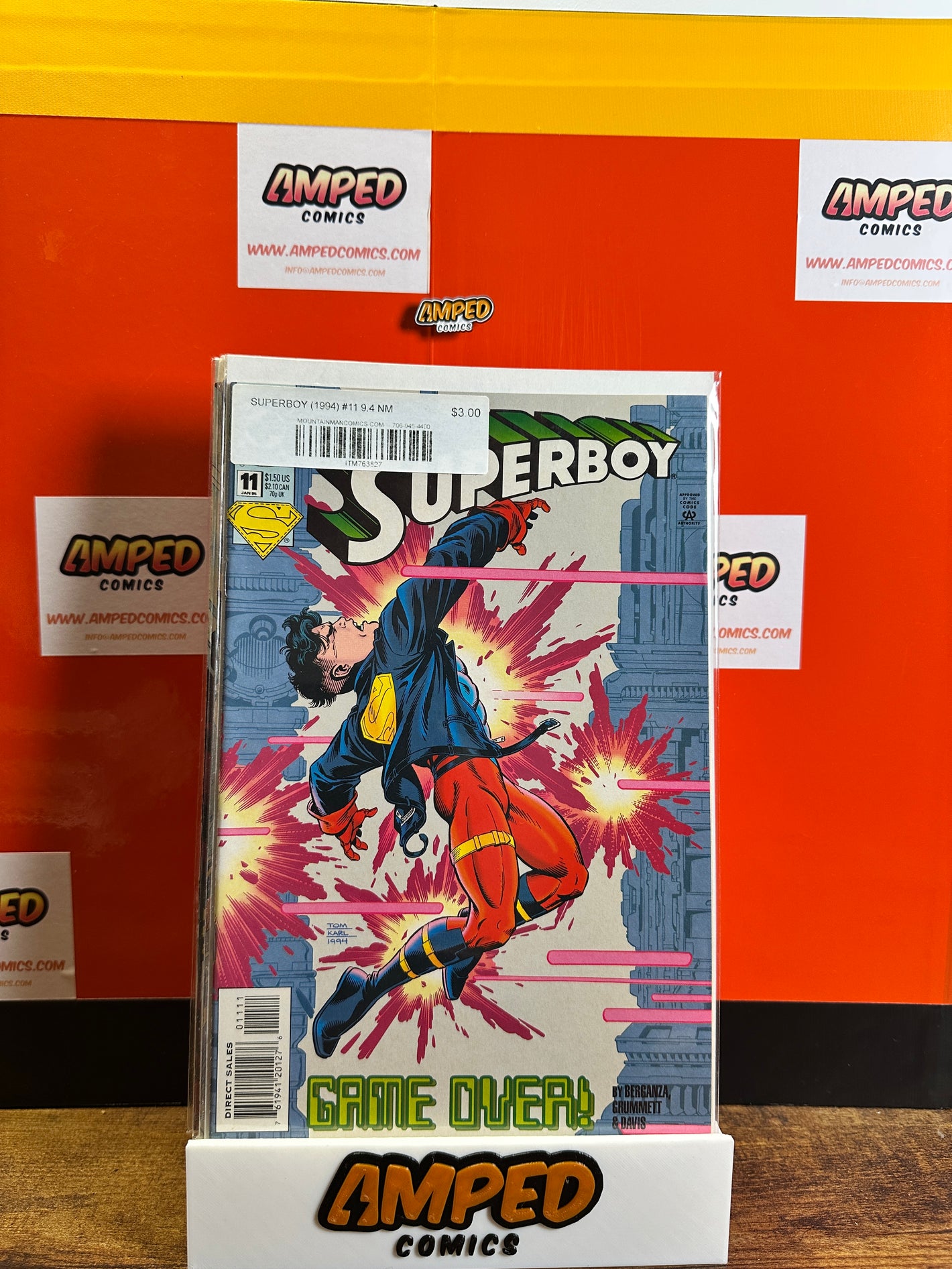 Superboy 11 (1994) DC Comics - Game Over Cover
