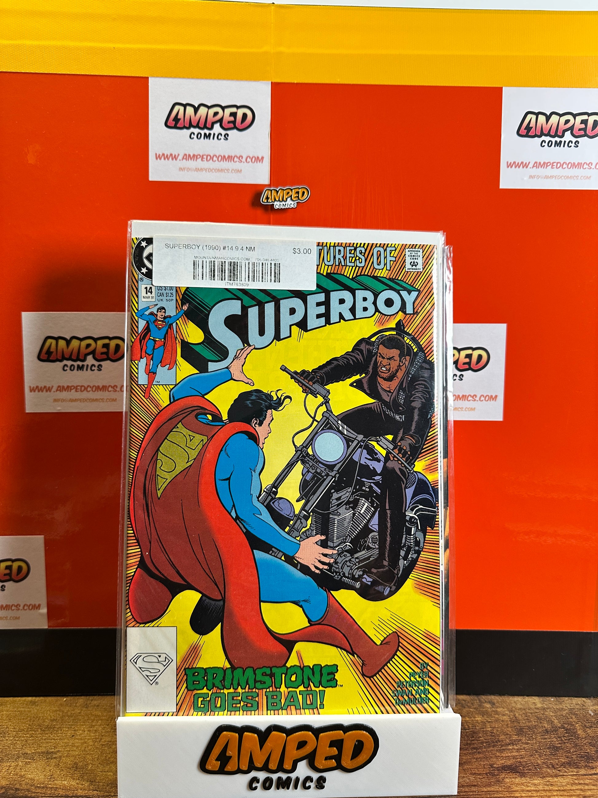 Superboy 14 (1990) DC Comics - Brimstone Goes Bad