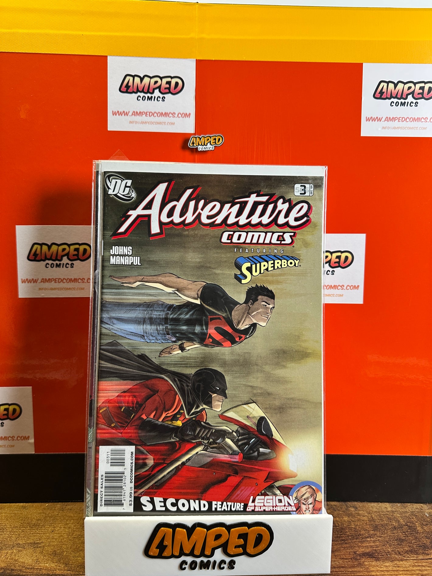 Adventure Comics 3 DC 2009 Featuring Superboy Legion of Super-Heroes