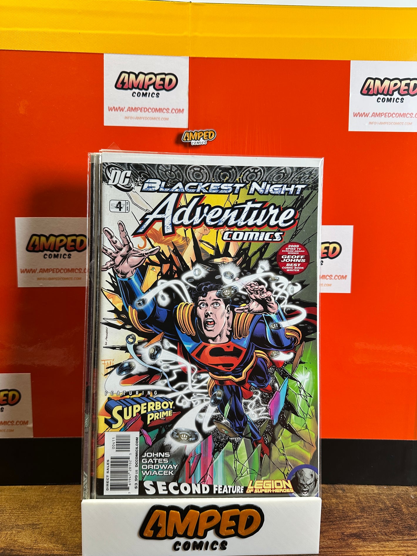 Adventure Comics 4 DC Blackest Night Superboy Prime 2009