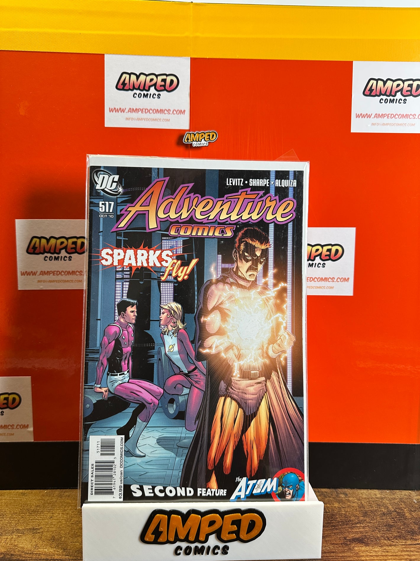 Adventure Comics 517 DC Comics Oct 2010 Sparks Fly Second Feature Atom