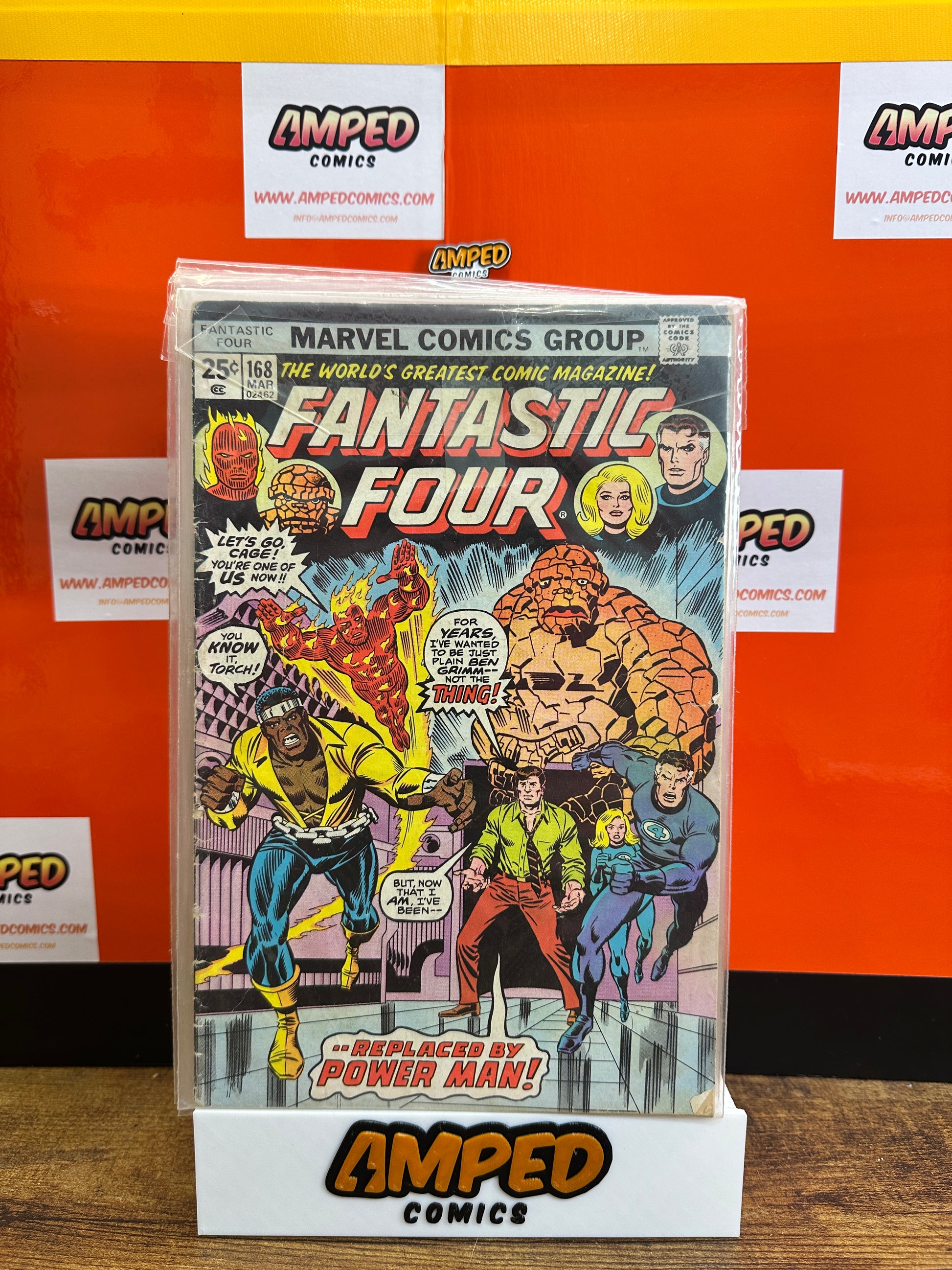 Fantastic Four 168 Marvel Comics 1976 Power Man Joins the Team