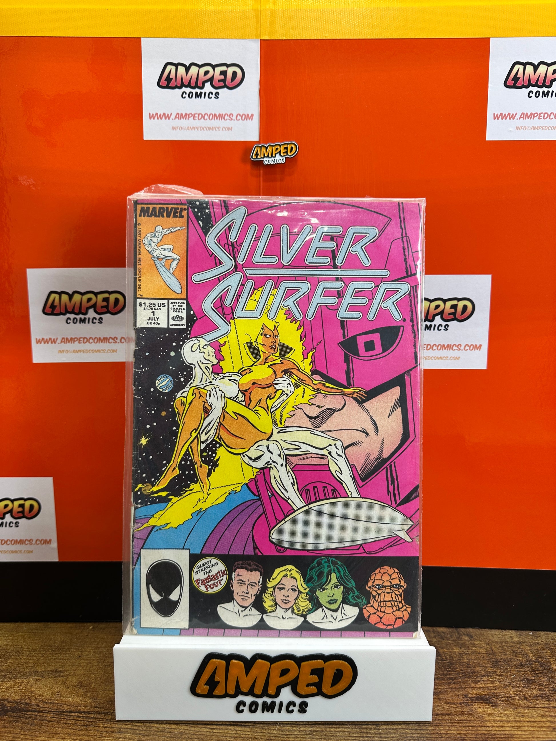 Silver Surfer 1 Marvel Comics July 1987 Fantastic Four App LOW GRADE