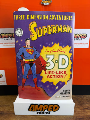 Three-Dimension Adventures Superman 3-D DC REPRINT (1997) w/original 3d glasses