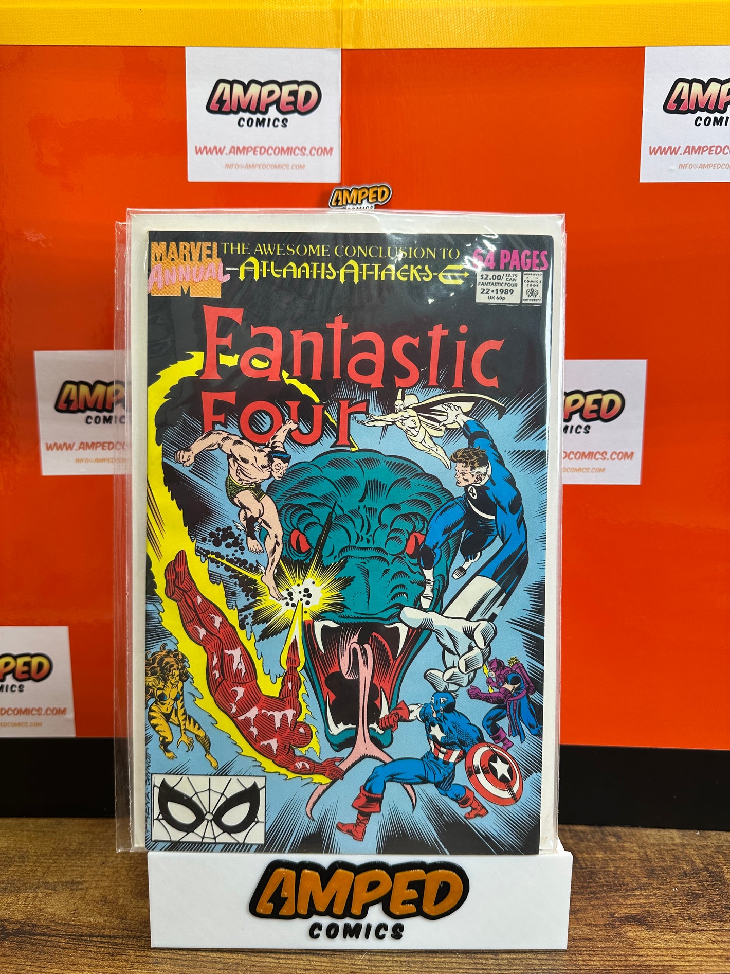 Fantastic Four Annual 22 Marvel Comics 1989 Atlantis Attacks