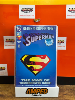 Superman 78 DC Comics 1993 Reign of the Supermen Bonus Poster