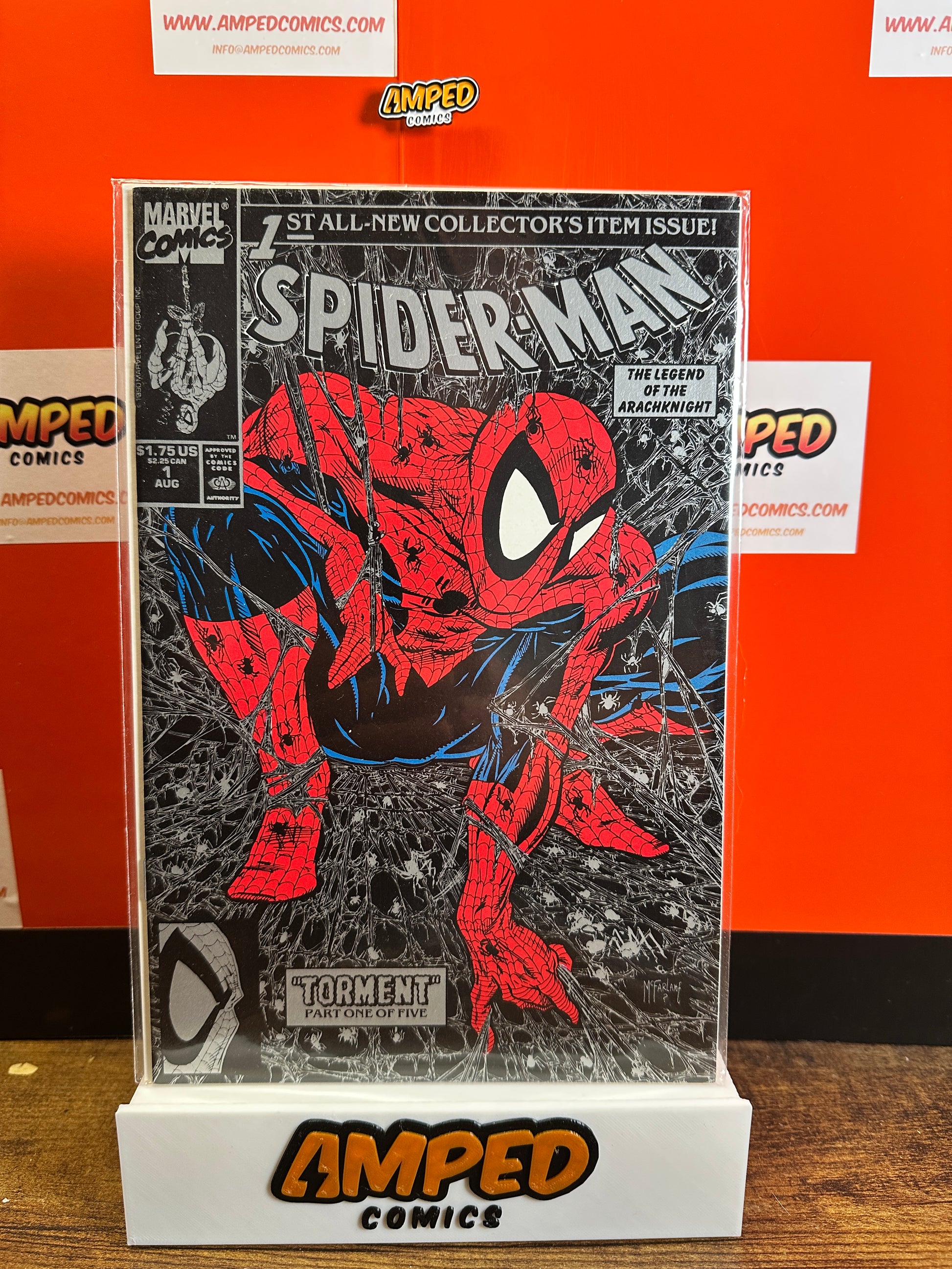 The legendary Todd McFarlane Torment run — Spider-Man #1–5 w/Silver and Gold Var