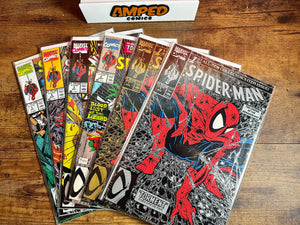 The legendary Todd McFarlane Torment run — Spider-Man #1–5 w/Silver and Gold Var