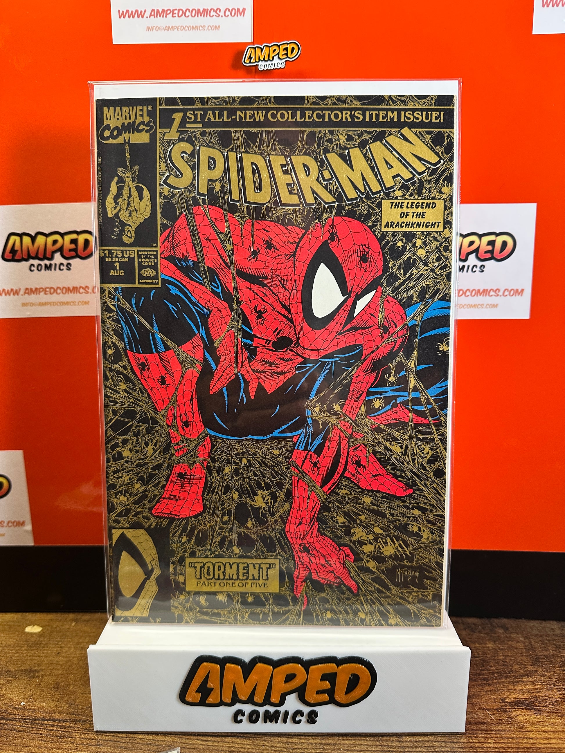 The legendary Todd McFarlane Torment run — Spider-Man #1–5 w/Silver and Gold Var