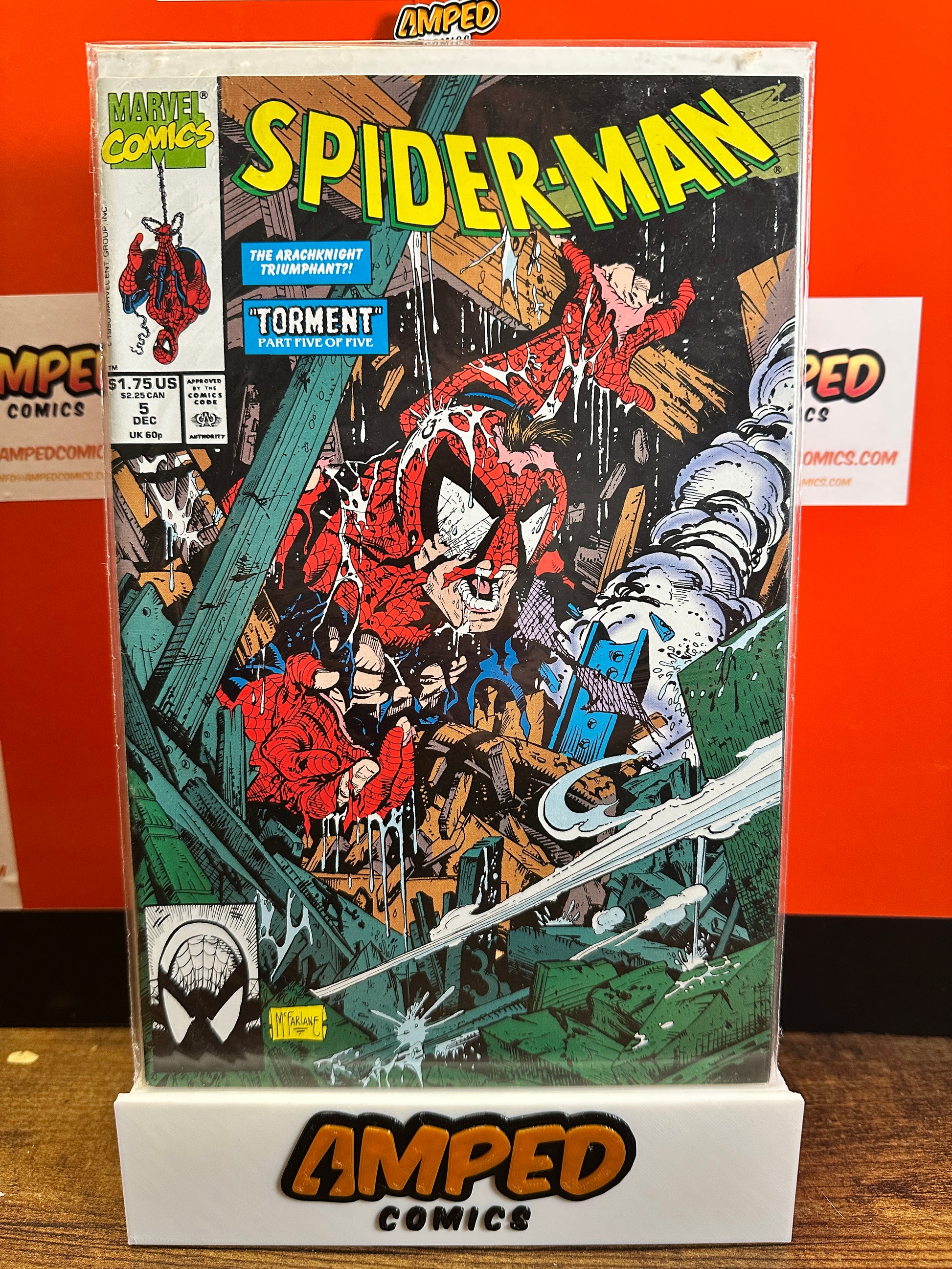 The legendary Todd McFarlane Torment run — Spider-Man #1–5 w/Silver and Gold Var