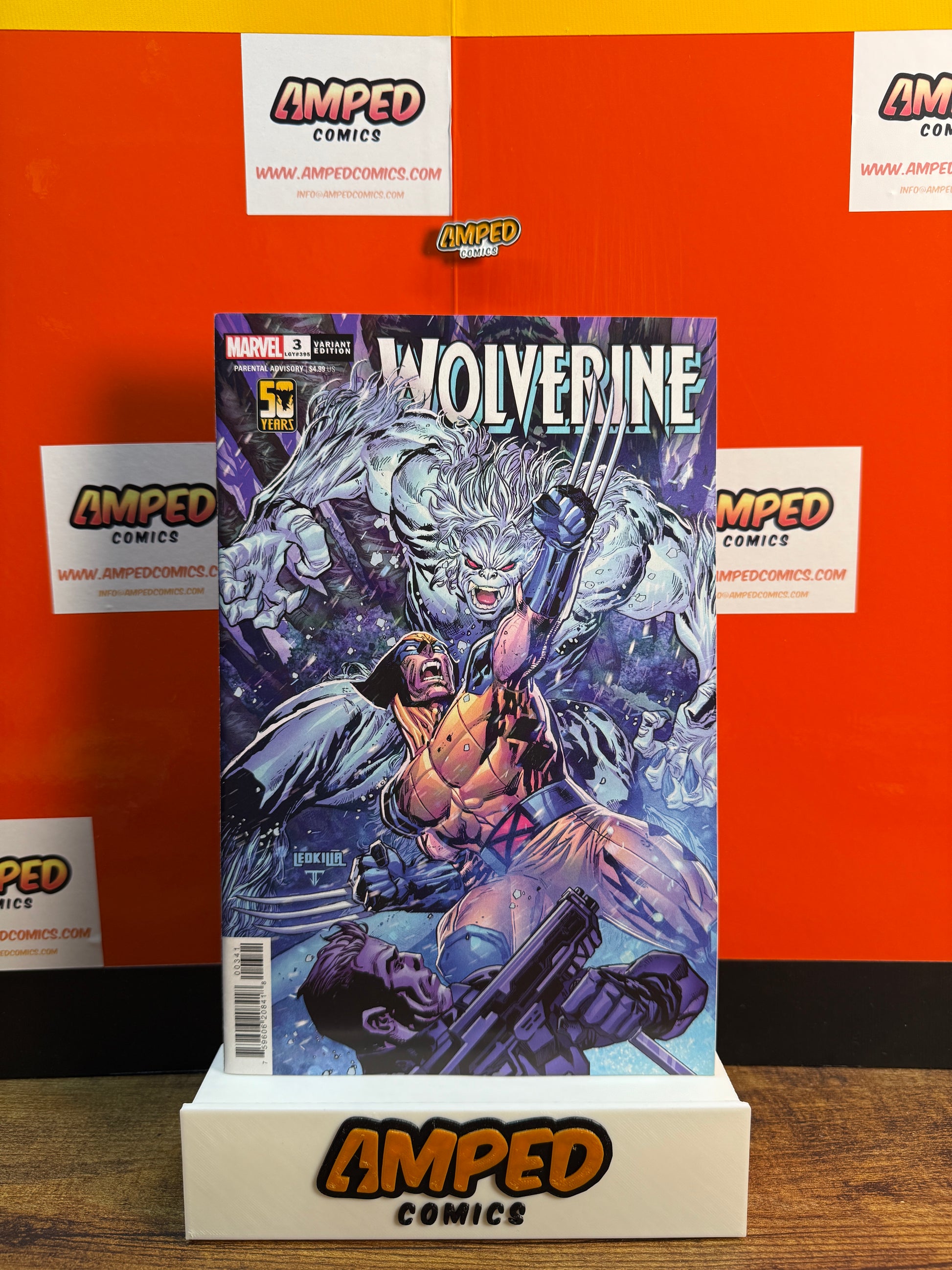 Wolverine 3 Variant Edition Marvel 50th Anniversary Cover