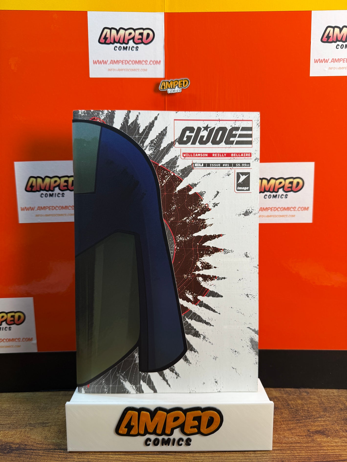 G.I.JOE #1 ANDREA MILANA COBRA COMMANDER MASK DIE CUT FOIL VARIANT