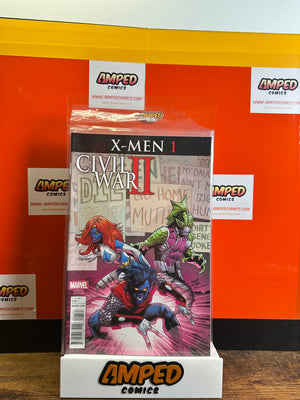 X-Men 1 Civil War II Marvel Comics Variant Cover