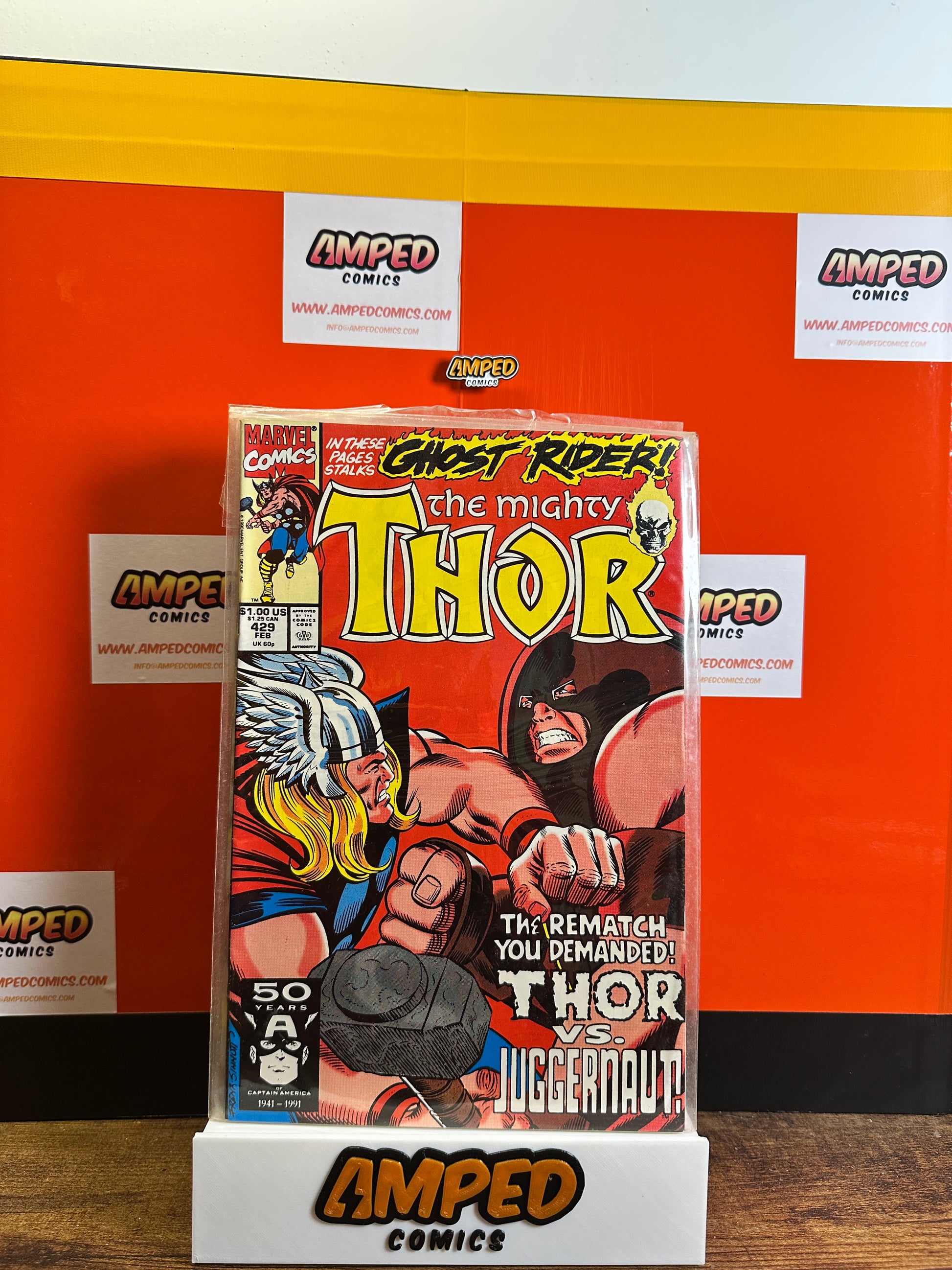 The Mighty Thor 429 Marvel Comics Thor vs Juggernaut 1991