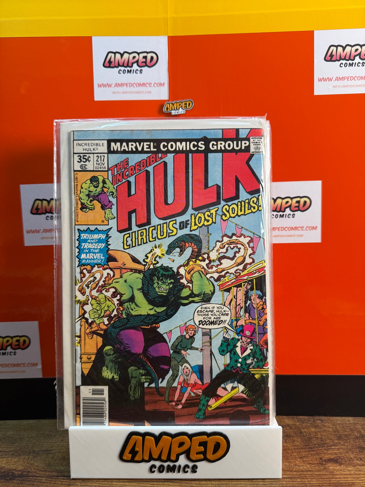 The Incredible Hulk 217 Marvel Comics 1977 Circus of Lost Souls