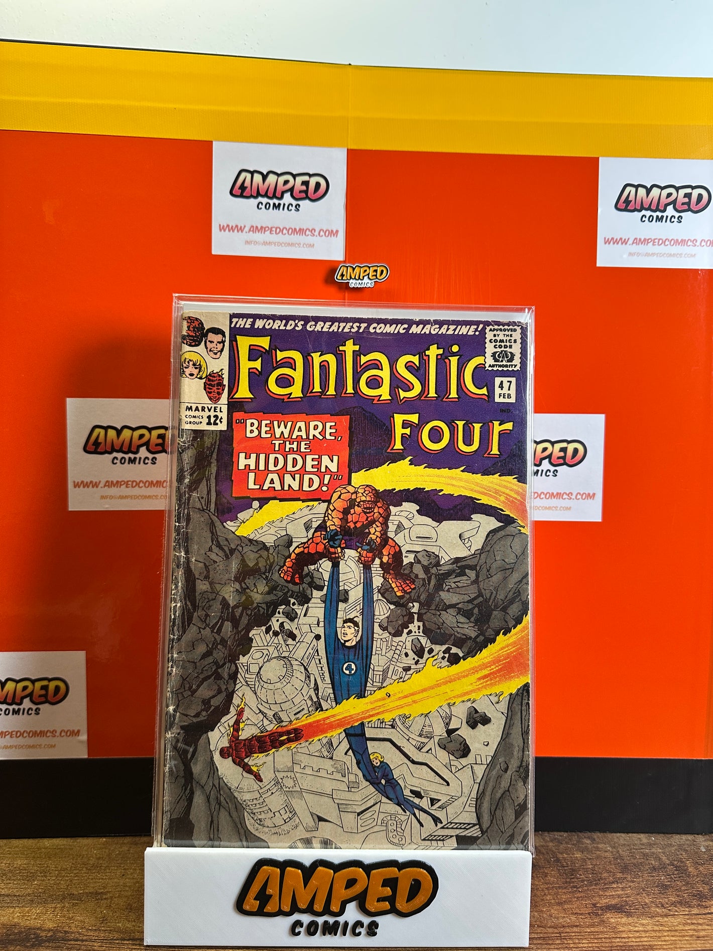 Fantastic Four 47 Marvel 1966 1st app of Maximus & 1st team Alpha Primitives  