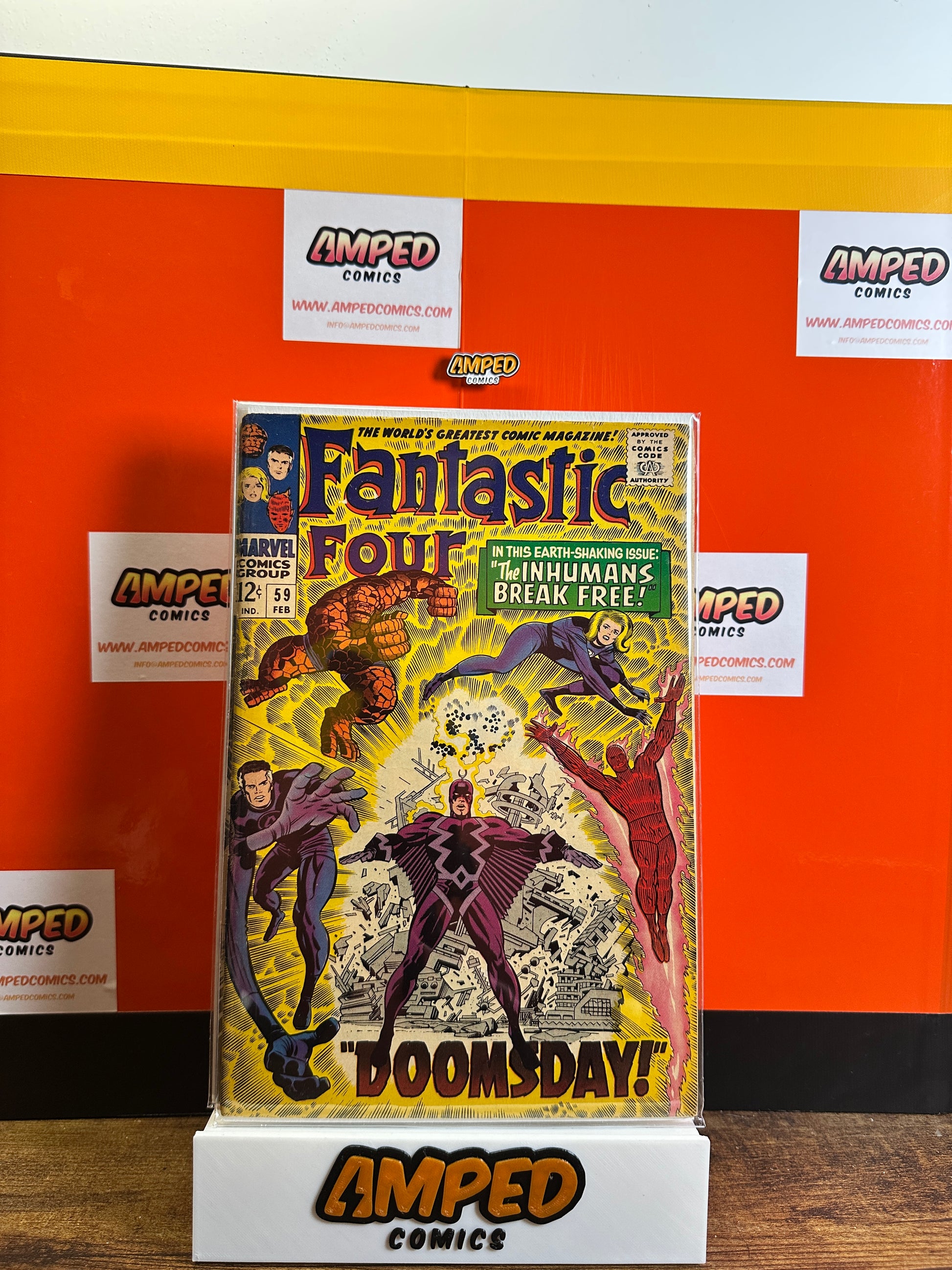 Fantastic Four 59 Marvel Comics 1967 Inhumans Doomsday Story