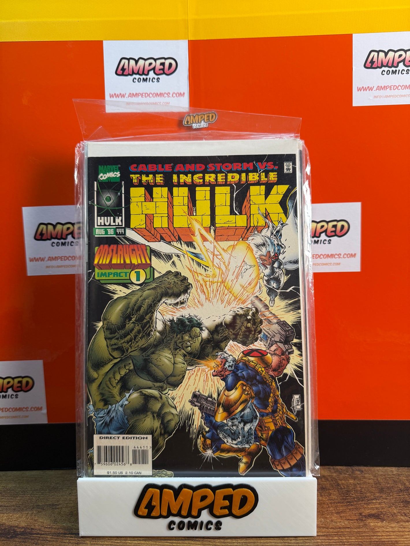 The Incredible Hulk 444 - Cable Storm vs. Hulk (Marvel, 1993)