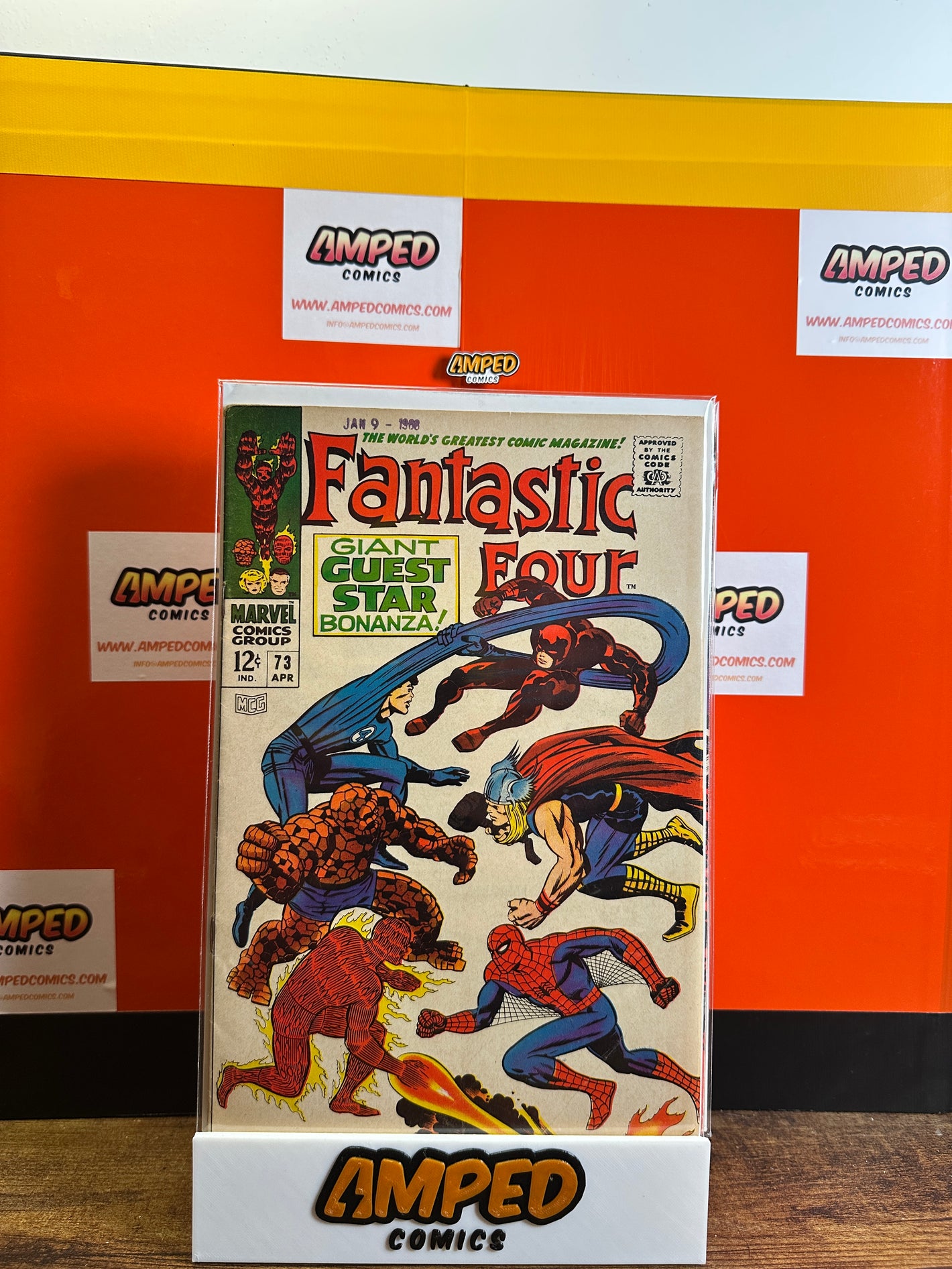 Fantastic Four 73 Marvel Comics April 1968 Giant Guest Star Bonanza