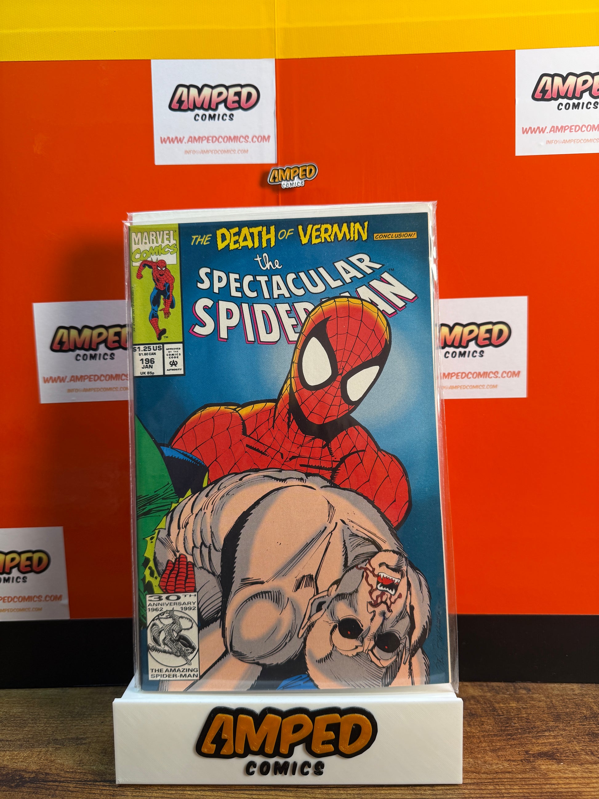 The Spectacular Spider-Man 196 Marvel 1992 Death of Vermin