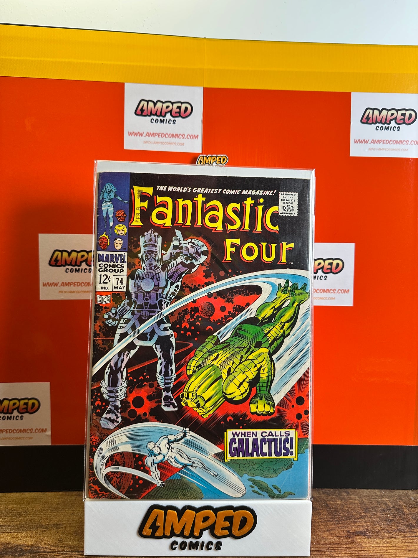 Fantastic Four 74 Marvel Comics 1968 Galactus Silver Surfer