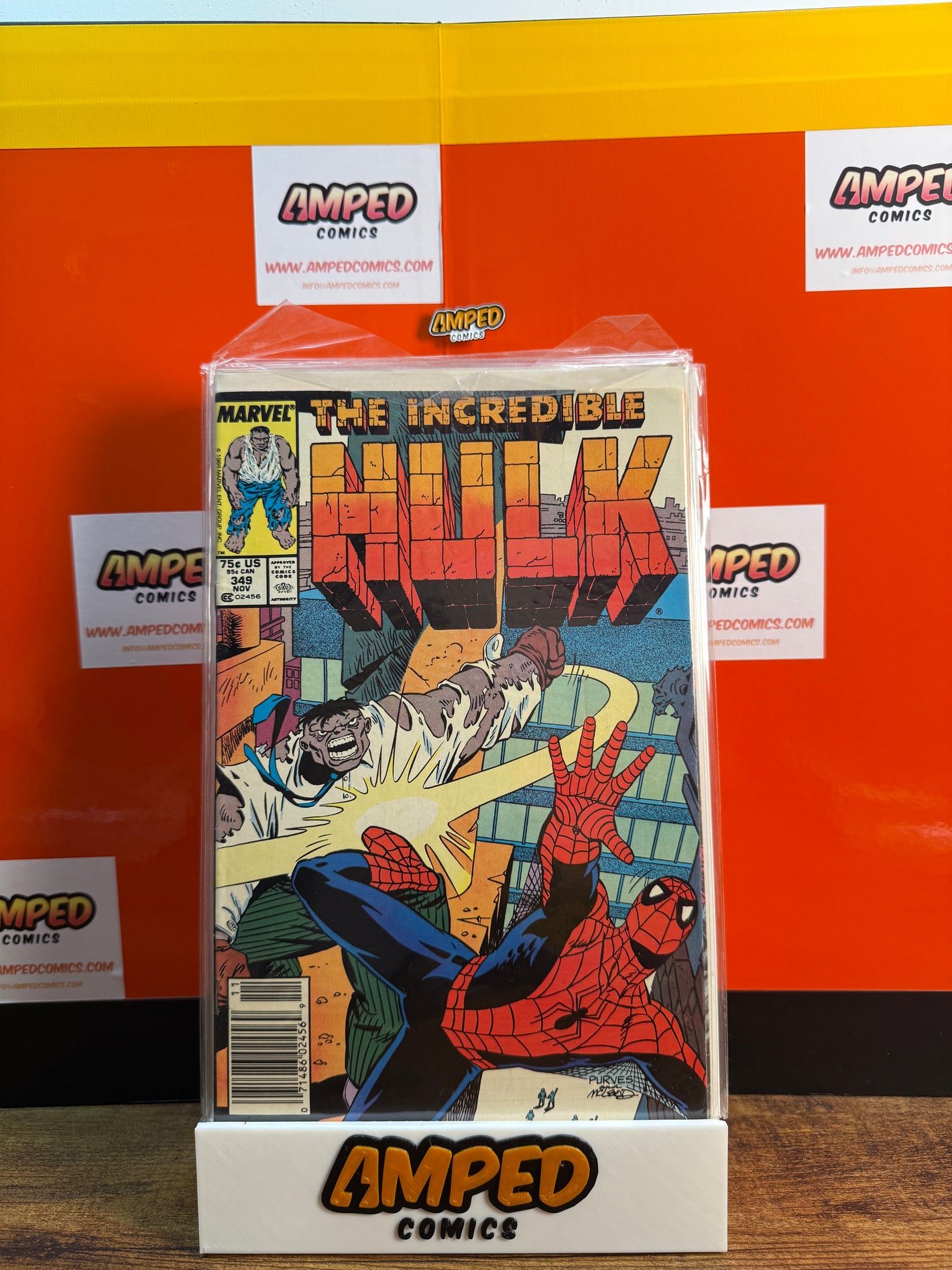 The Incredible Hulk 349 Marvel Comics Spider-Man Appearance