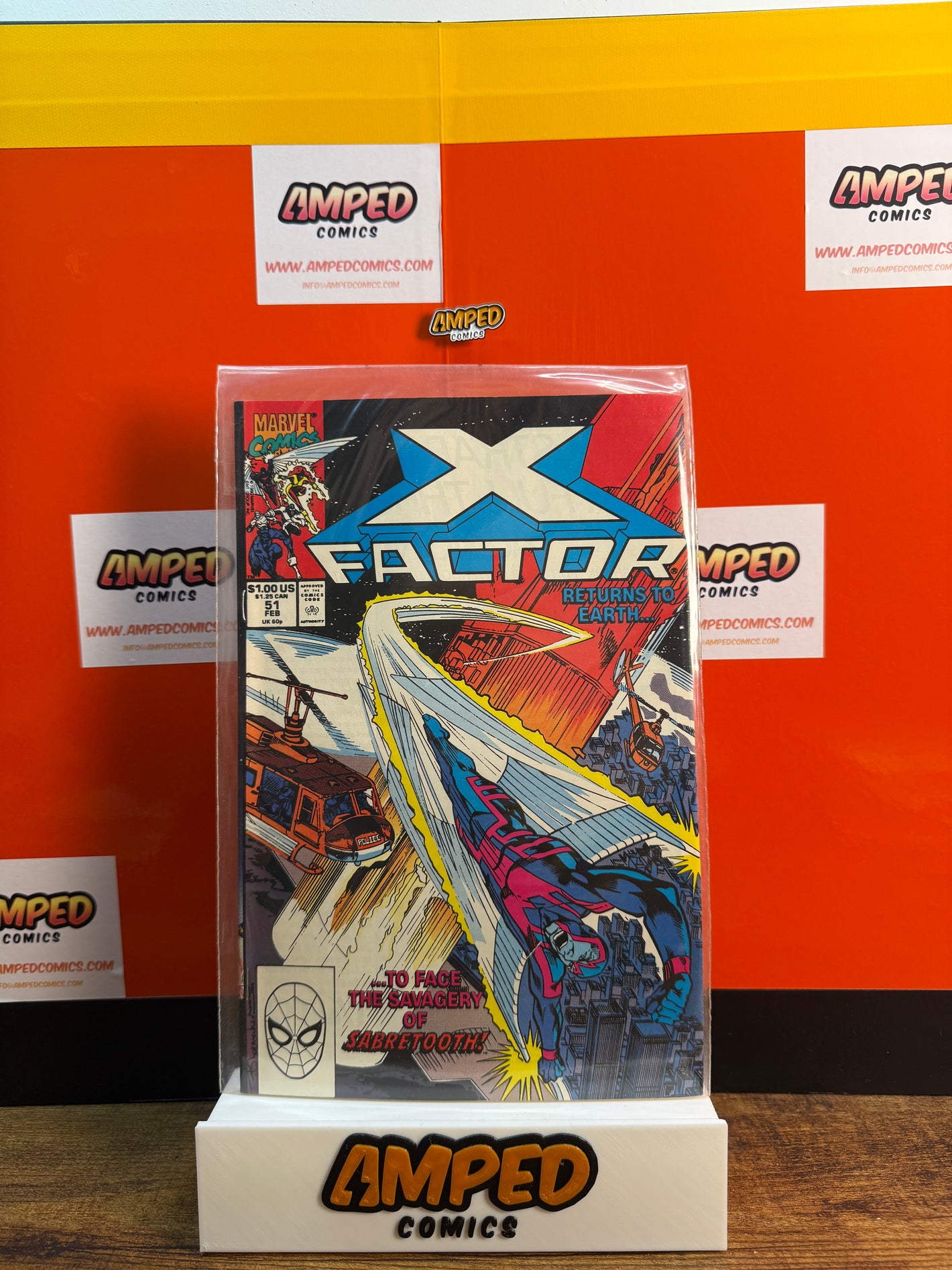 X-Factor 51 Marvel Comics 1990 Sabretooth Appearance