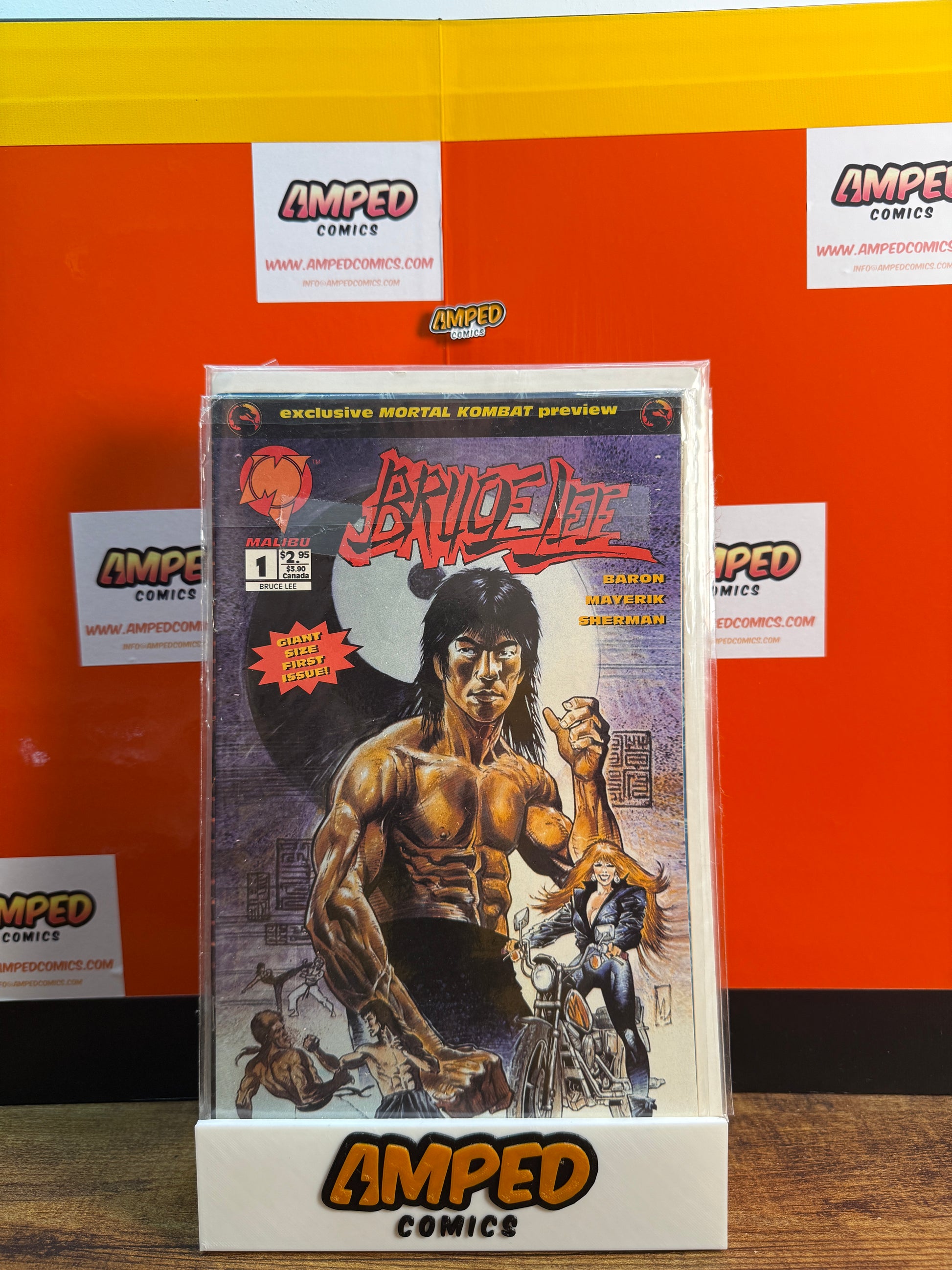 Bruce Lee 1 Malibu Comics 1994 Exclusive Mortal Kombat Preview