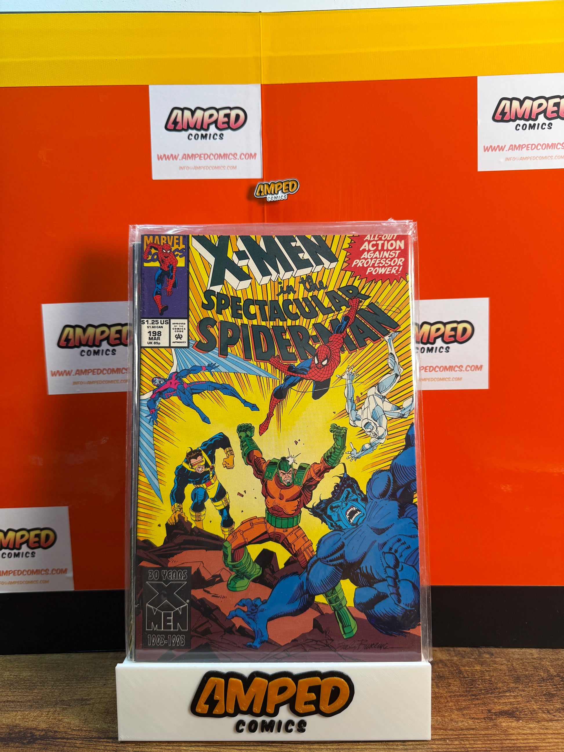 X-Men in the Spectacular Spider-Man 198 Marvel Comics 1992