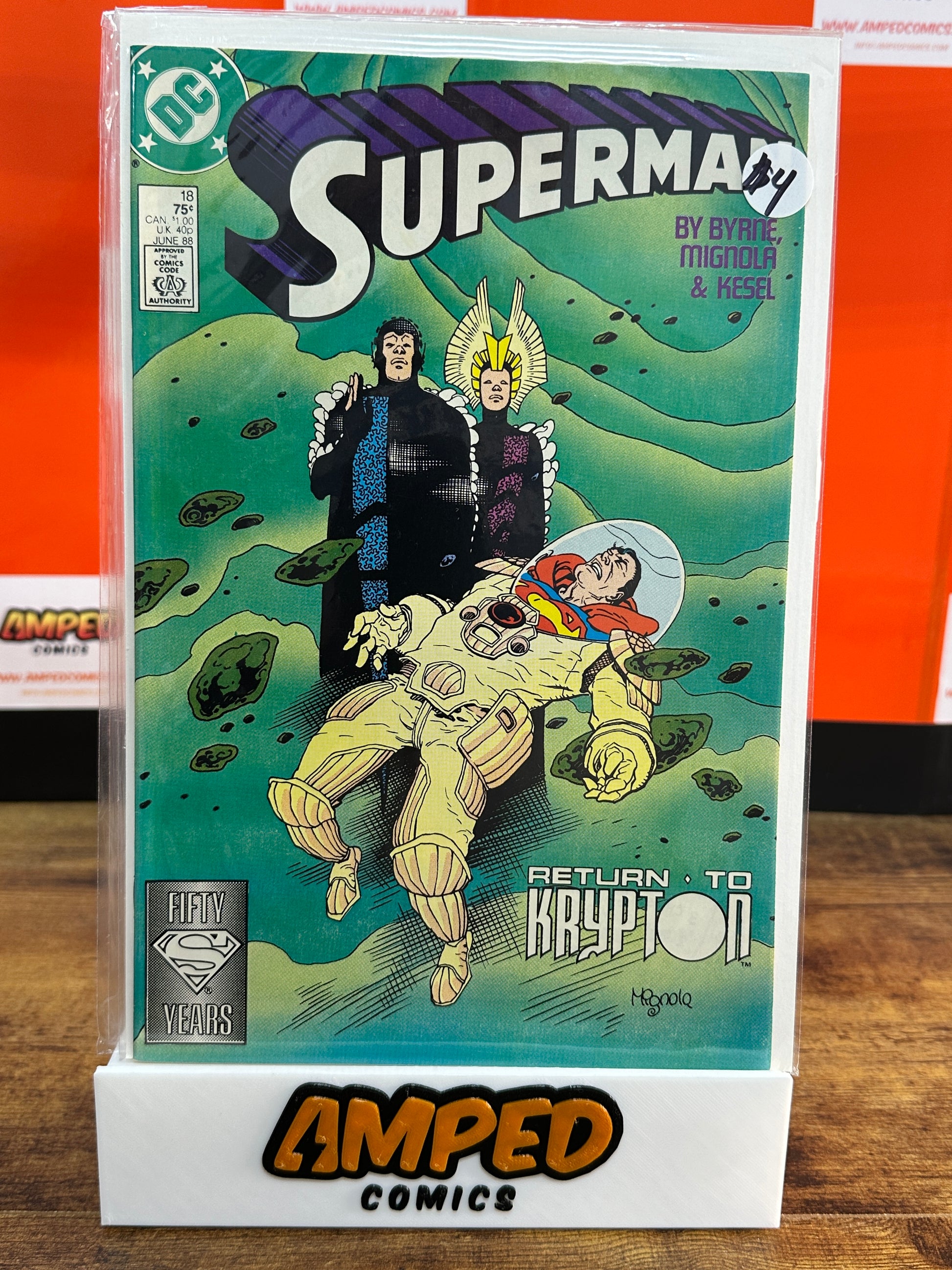 Superman 18 DC Comics June 1988 Return to Krypton