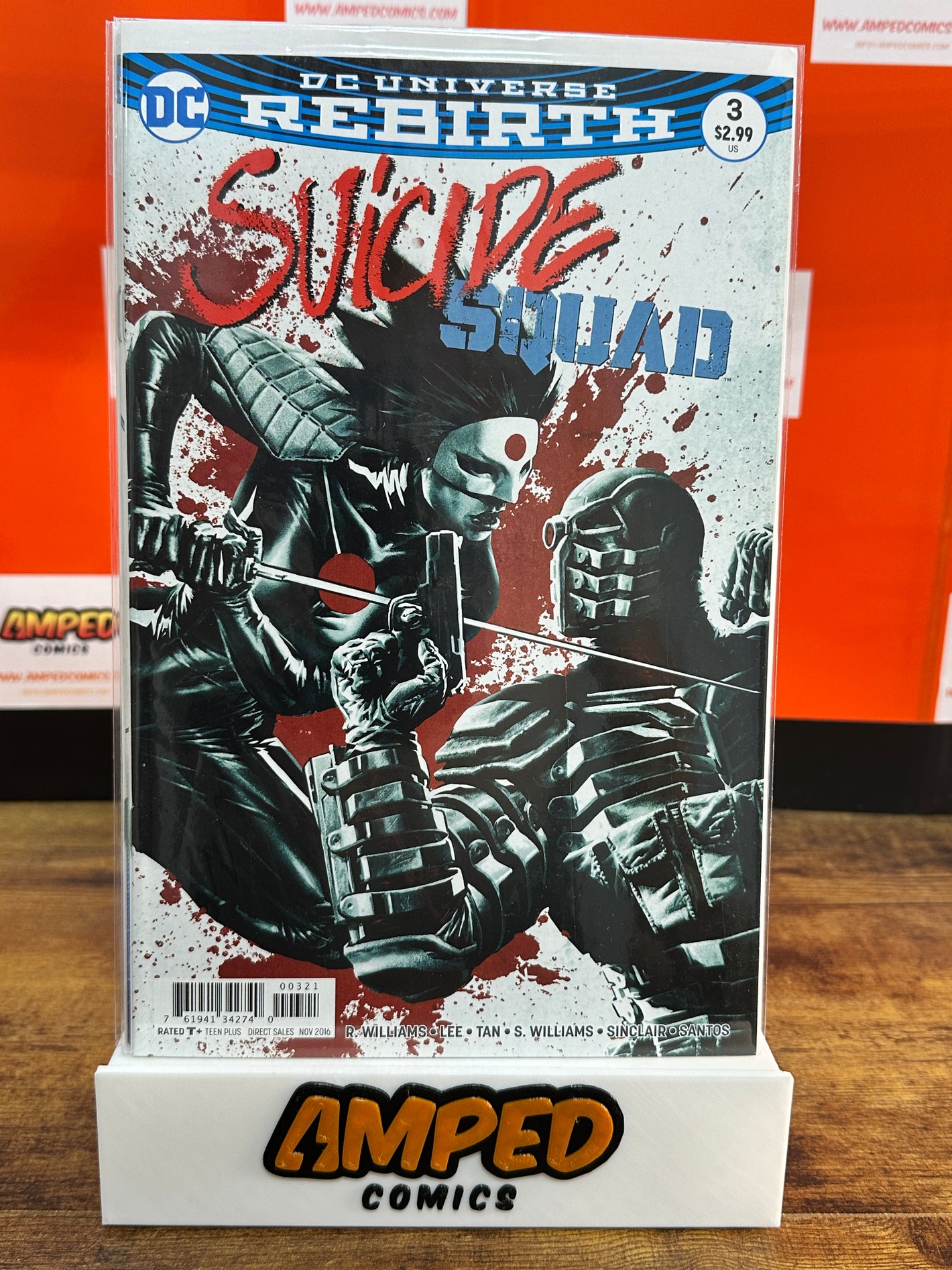 Suicide Squad 3 DC Universe Rebirth (2016) Bermejo Cover