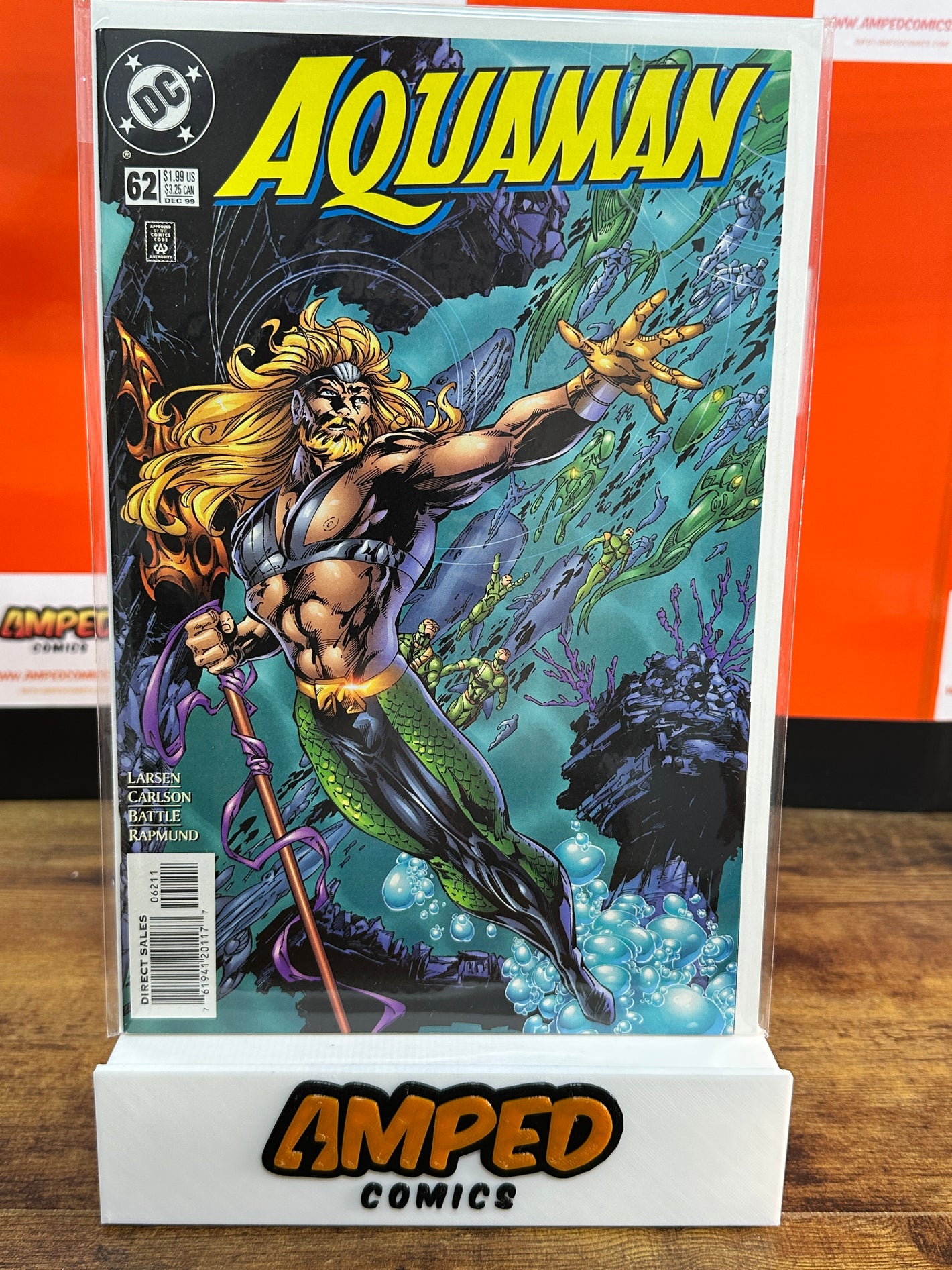Aquaman 62 DC Comics Dec 1999 Larsen Carlson Battle