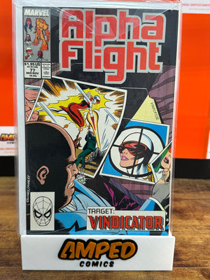 Alpha Flight 77 Marvel Comics Mid-Nov 1983 Target Vindicator