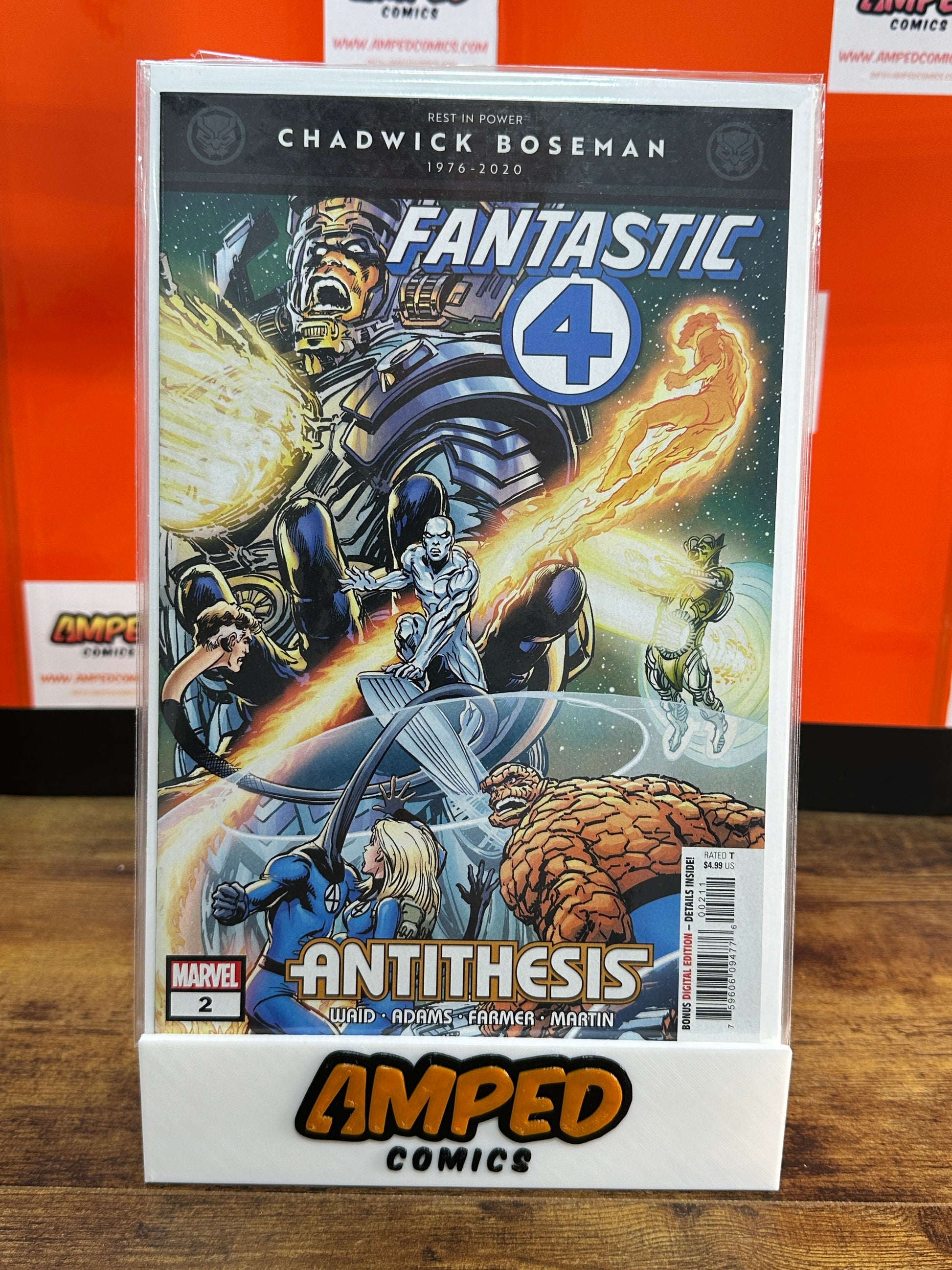 Fantastic Four 2 Antithesis Marvel 2020 Waid Adams Silver Surfer