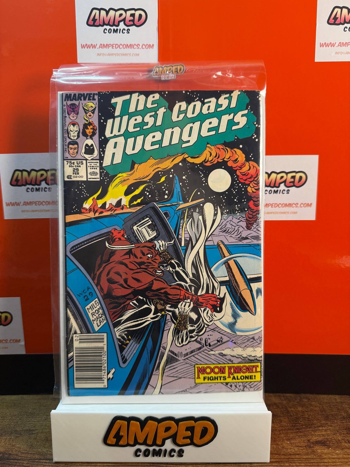 The West Coast Avengers 29 Marvel Comics 1987 Moon Knight Appearance